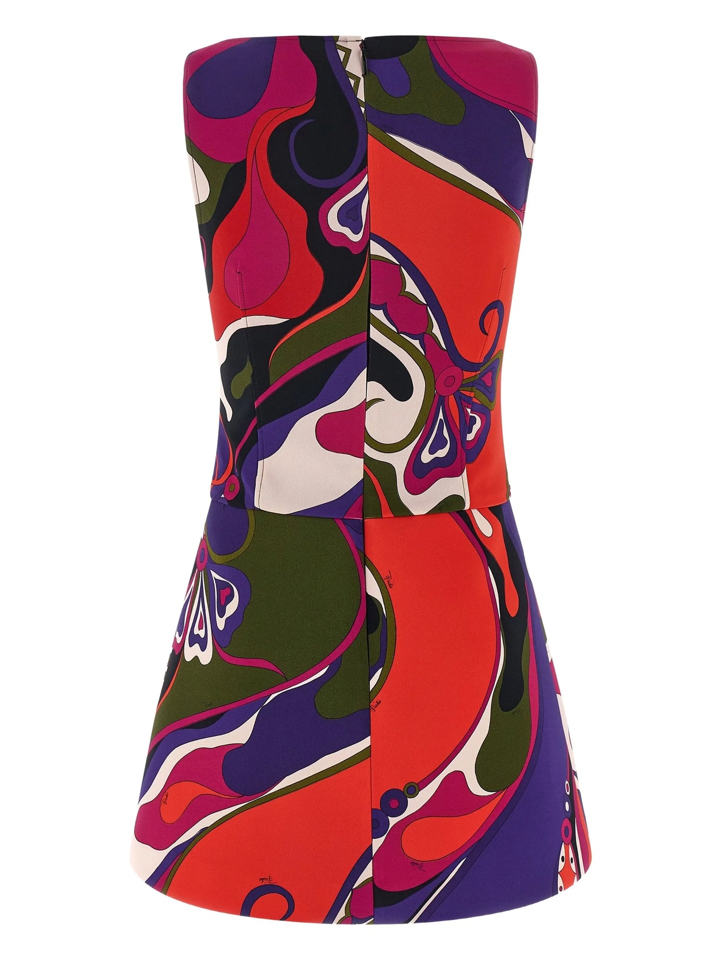 printed mini dress