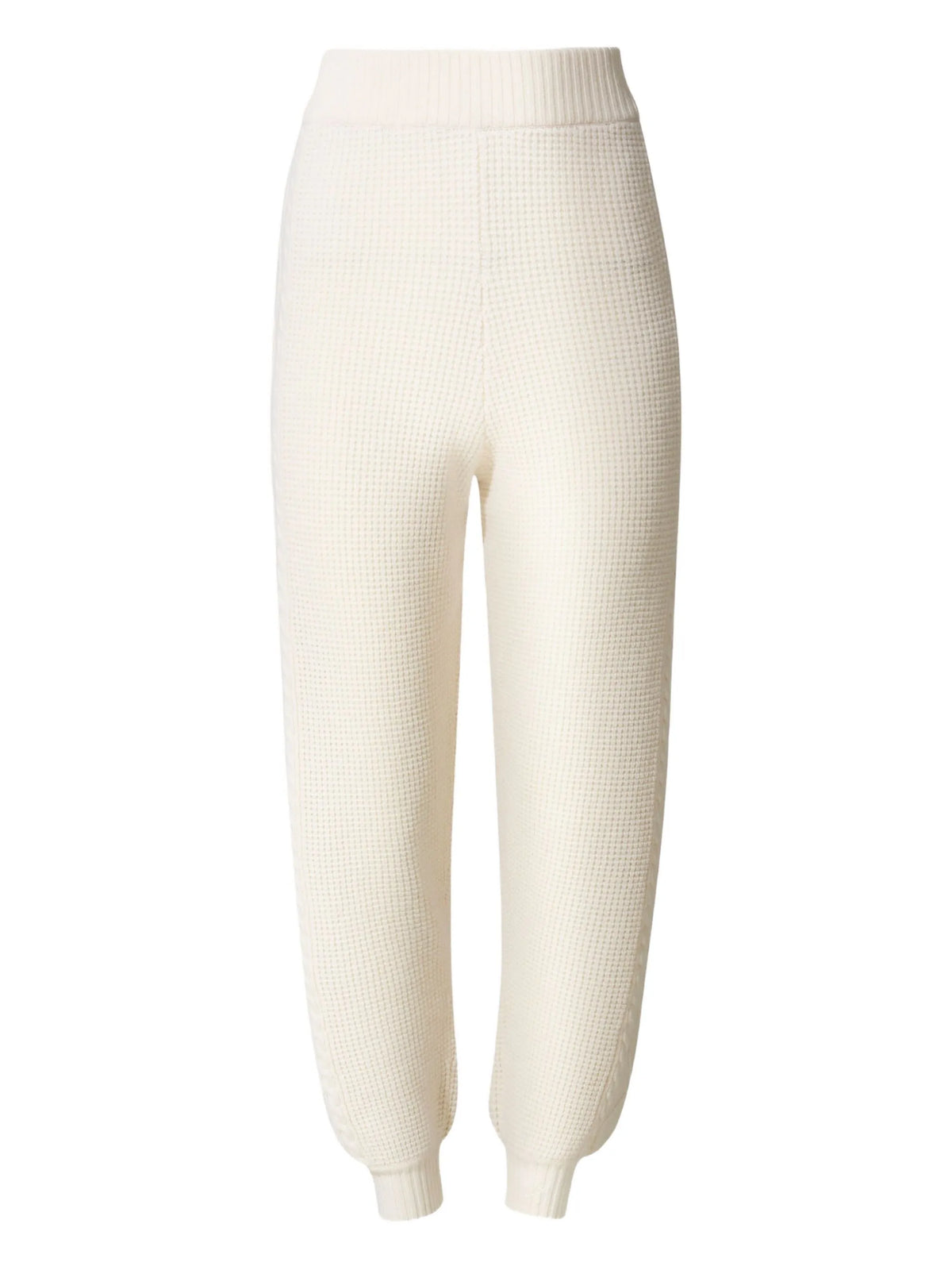 cable-knit trousers
