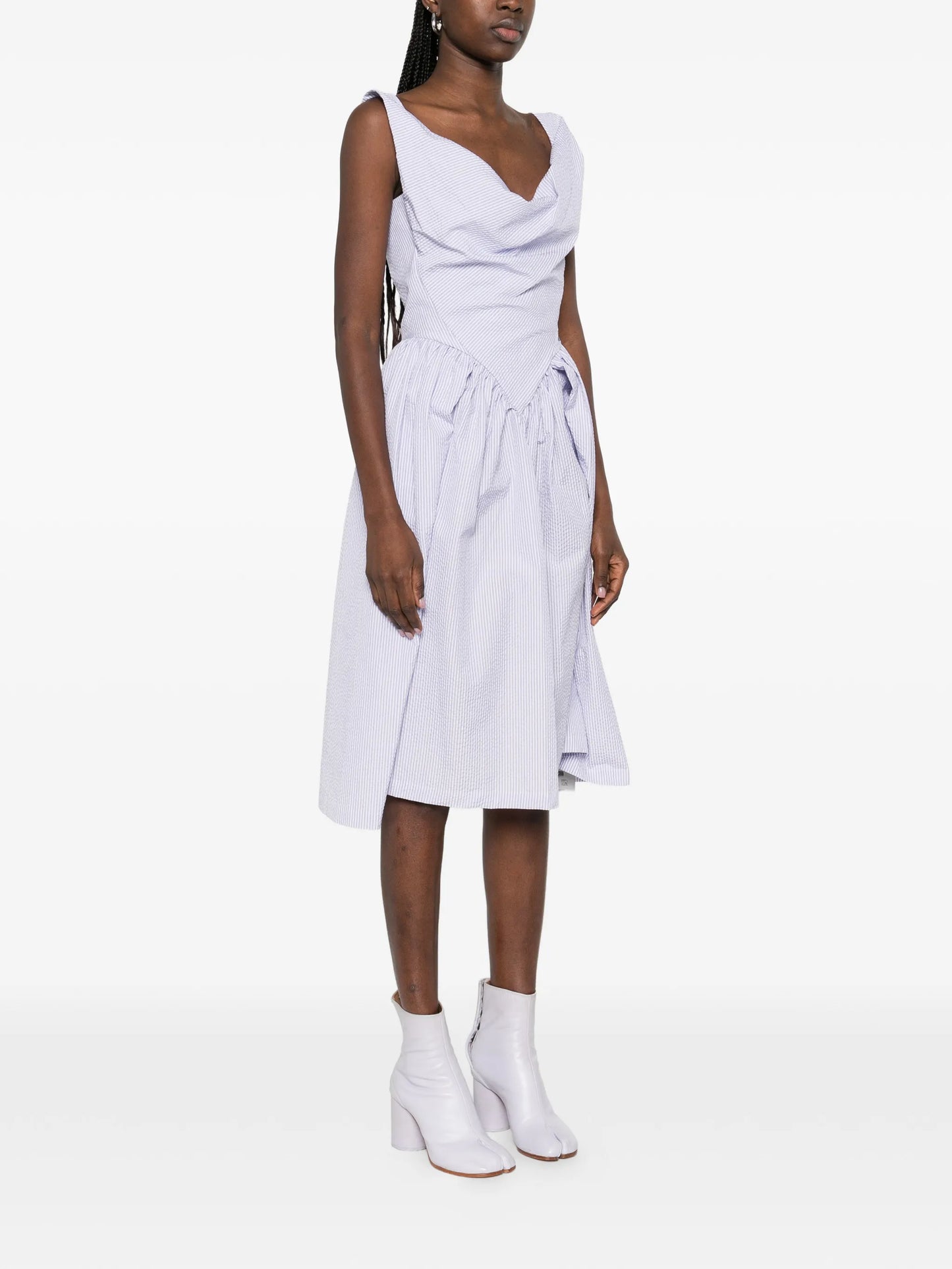 Sunday striped-pattern mini dress