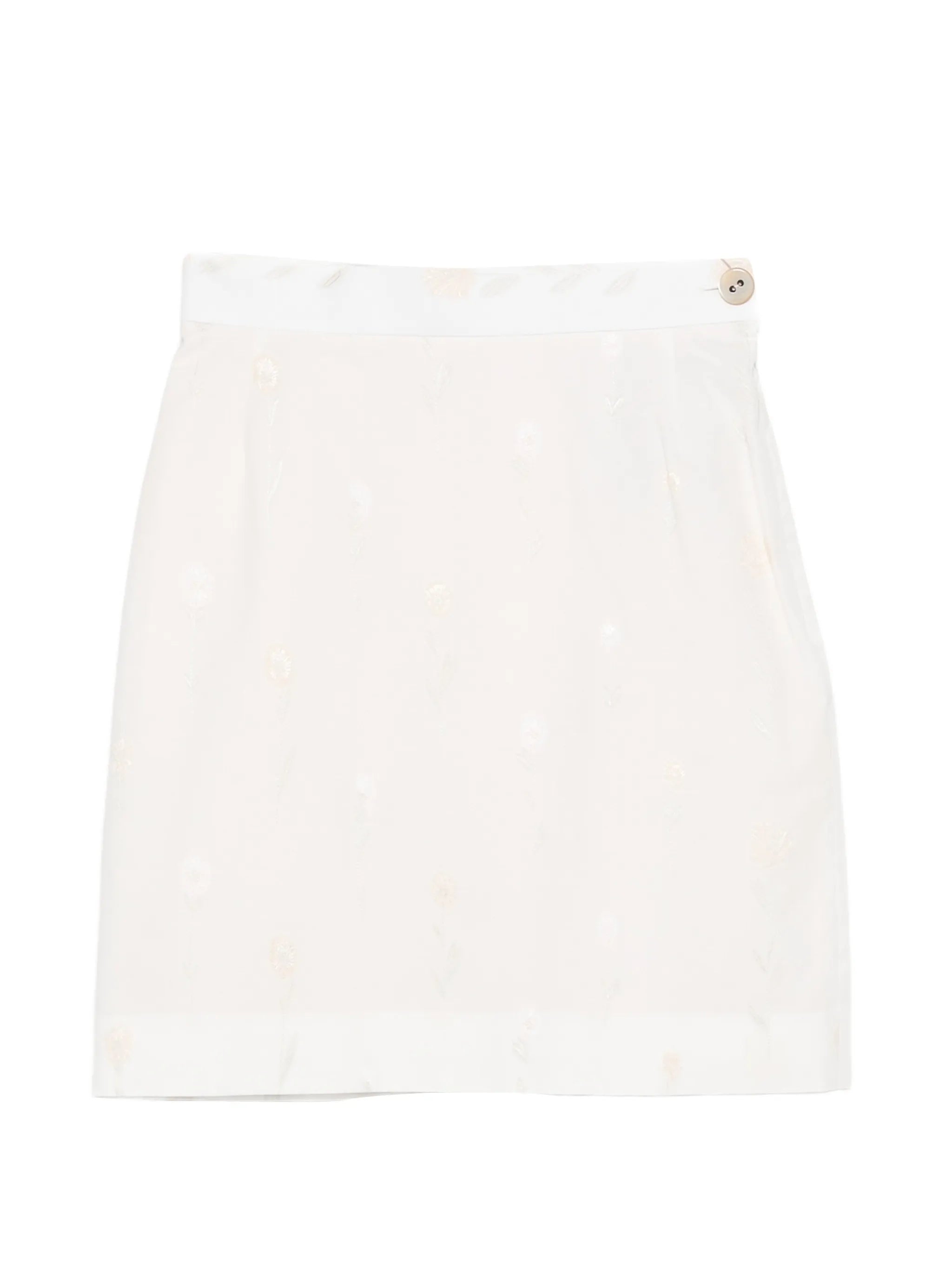 floral mini skirt