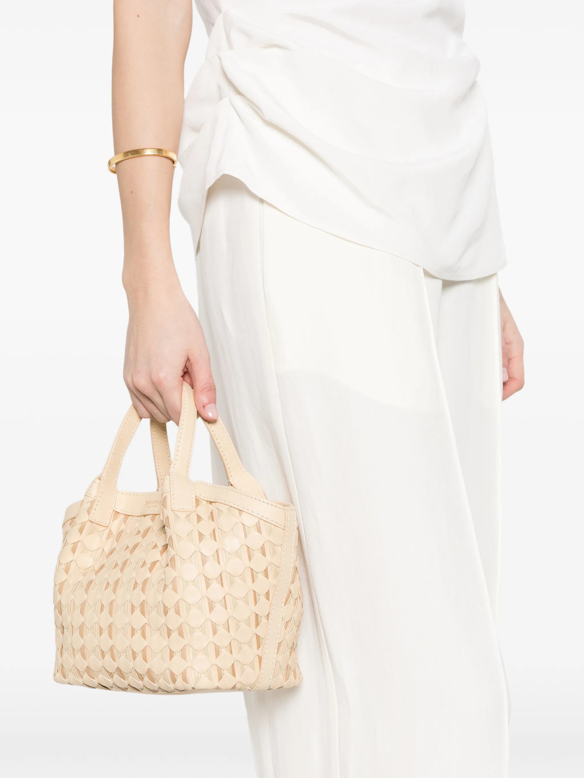 mini Secret mosaico ribbon tote bag