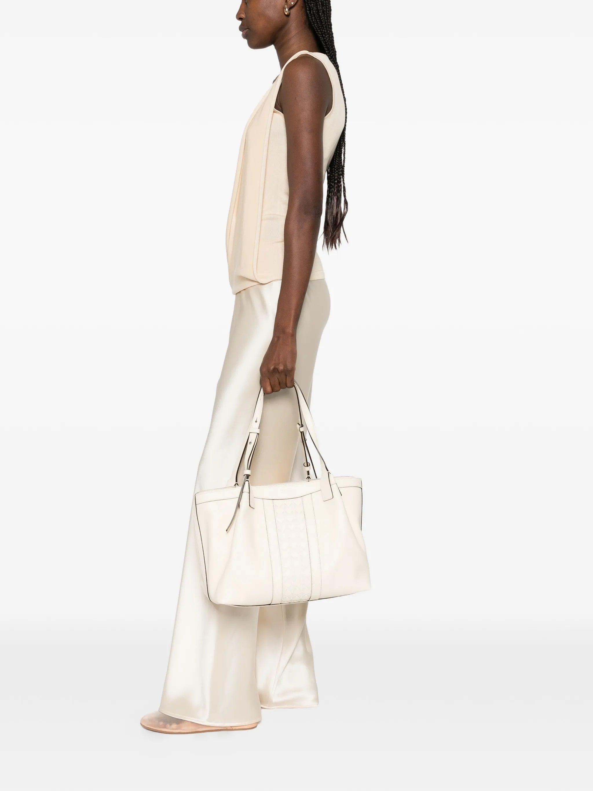 small Mosaico Secret leather tote bag