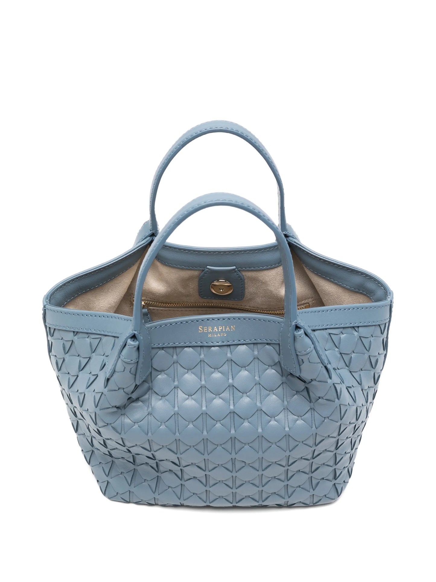 mini Secret leather tote bag