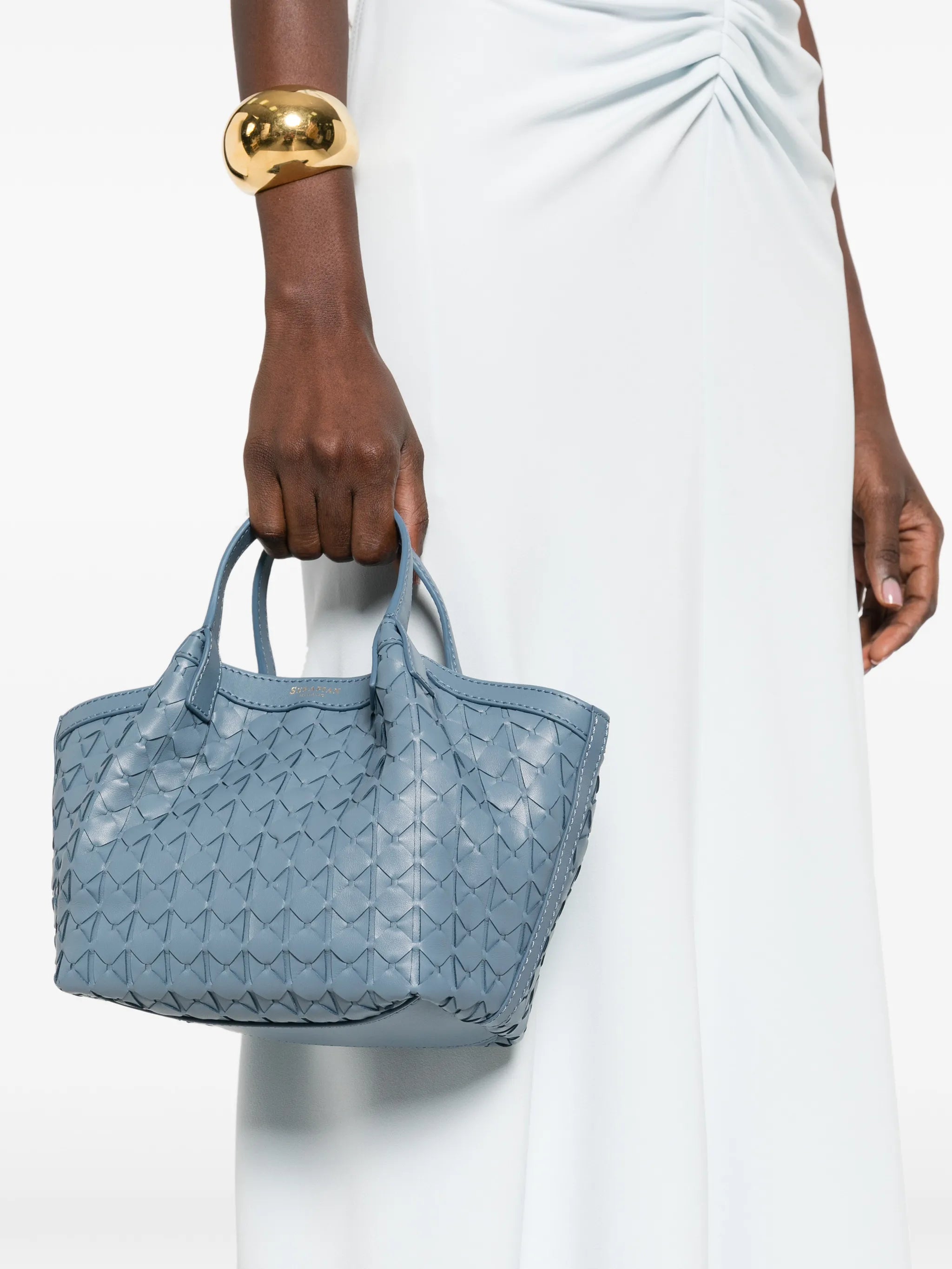 mini Secret leather tote bag