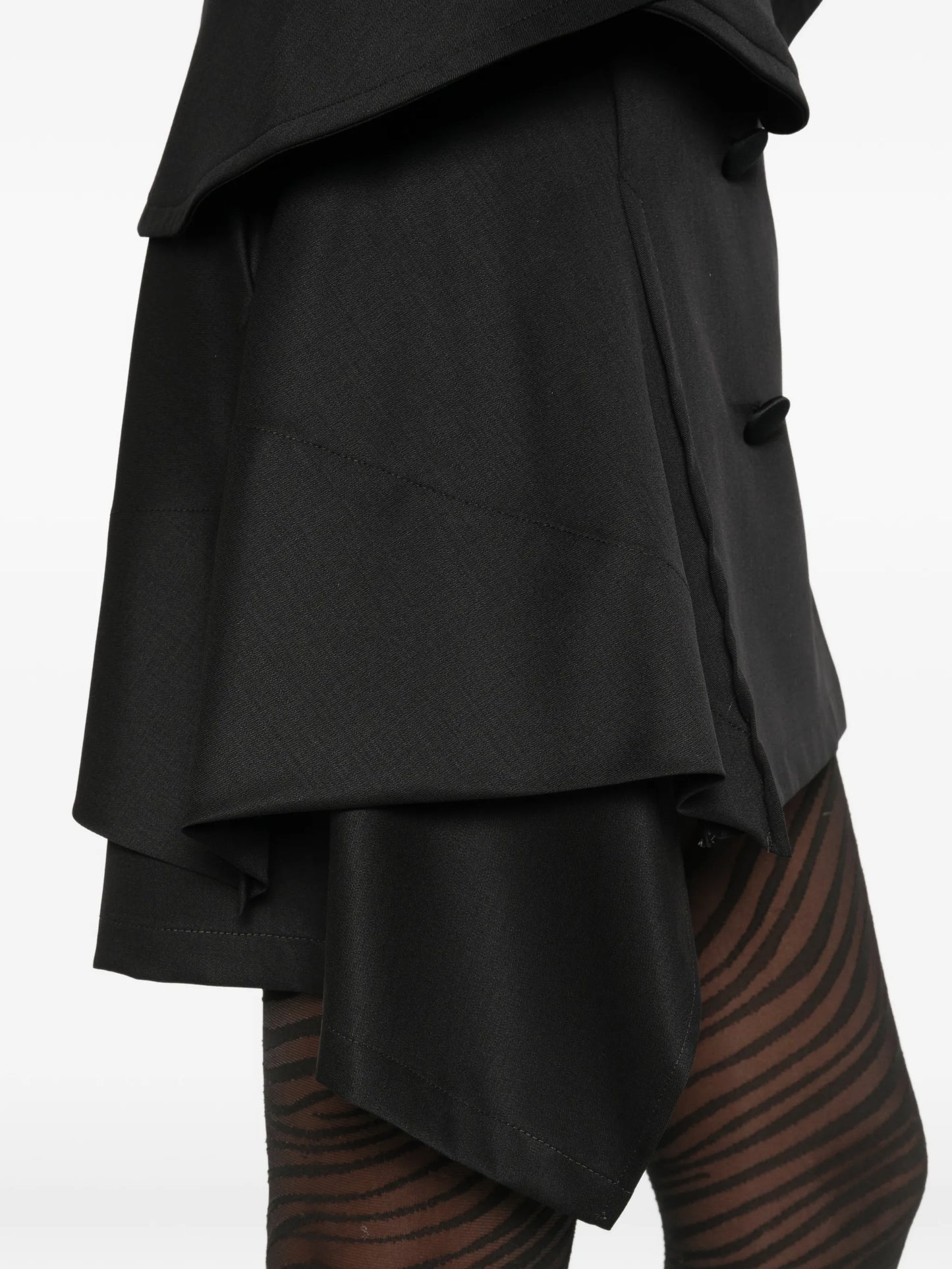 Marta button mini skirt