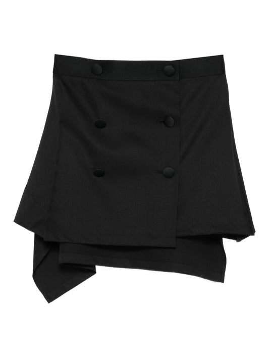 Marta button mini skirt