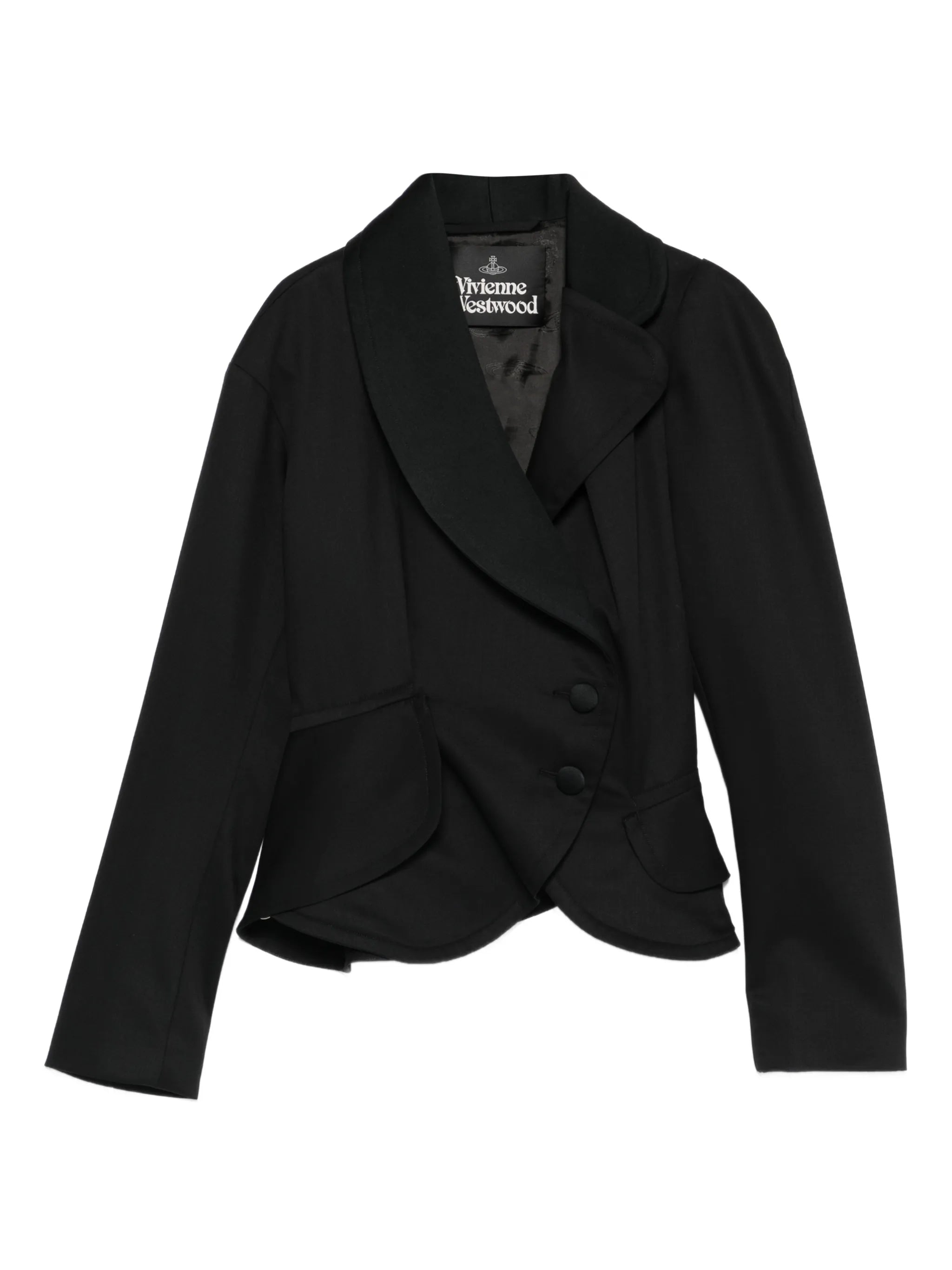 Stormy shawl-lapel button blazer