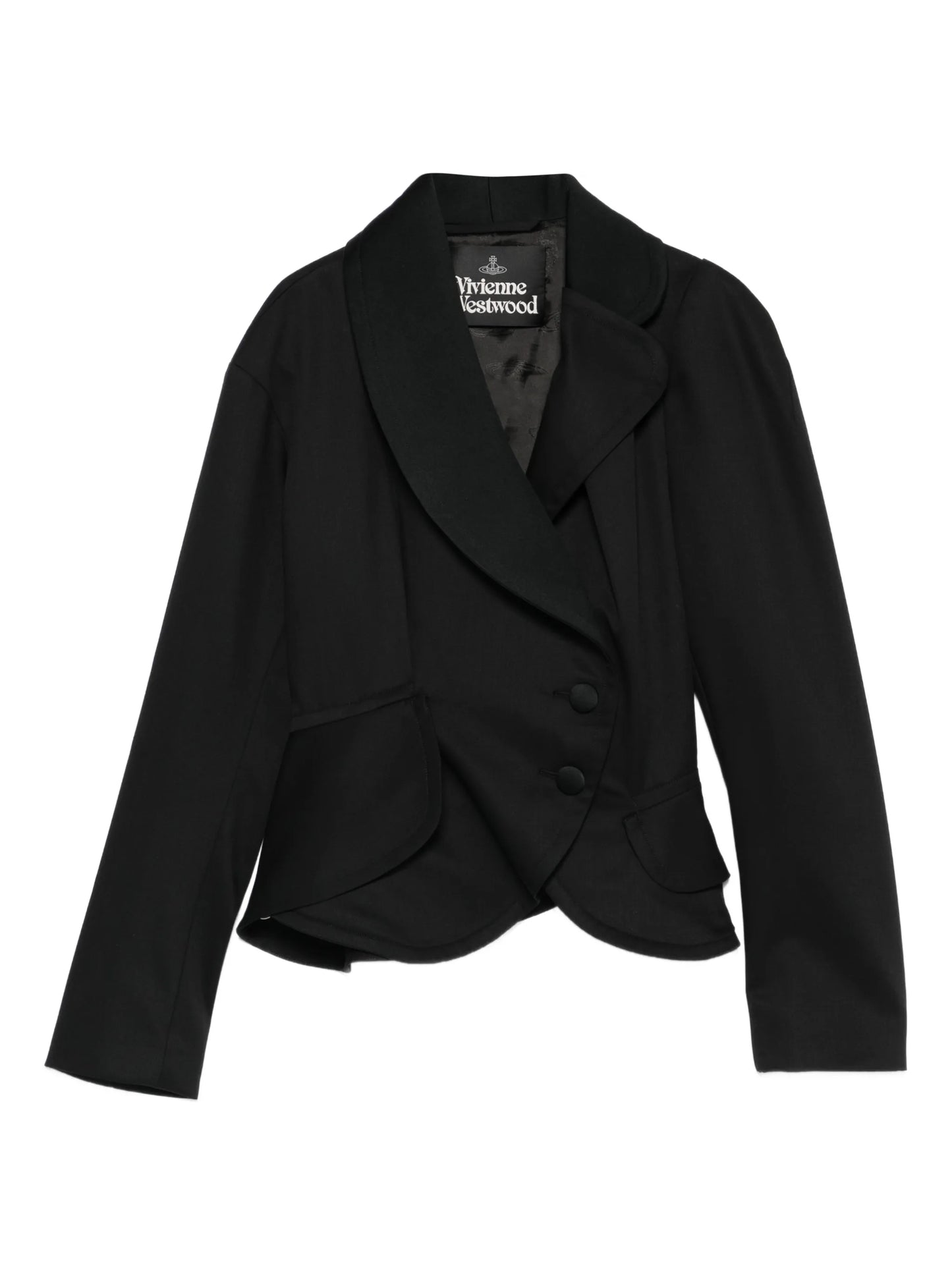 Stormy shawl-lapel button blazer