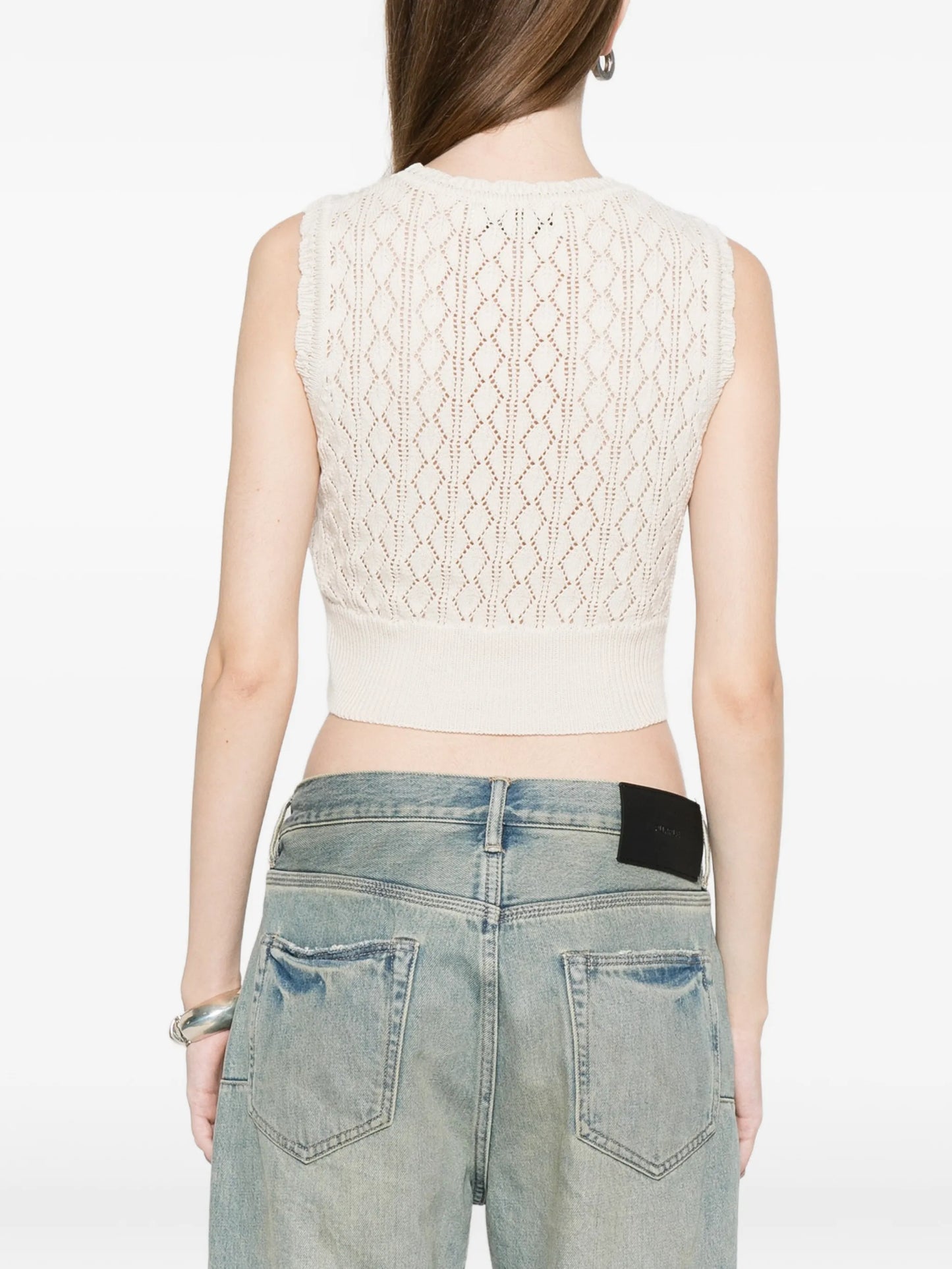 Ella openwork vest