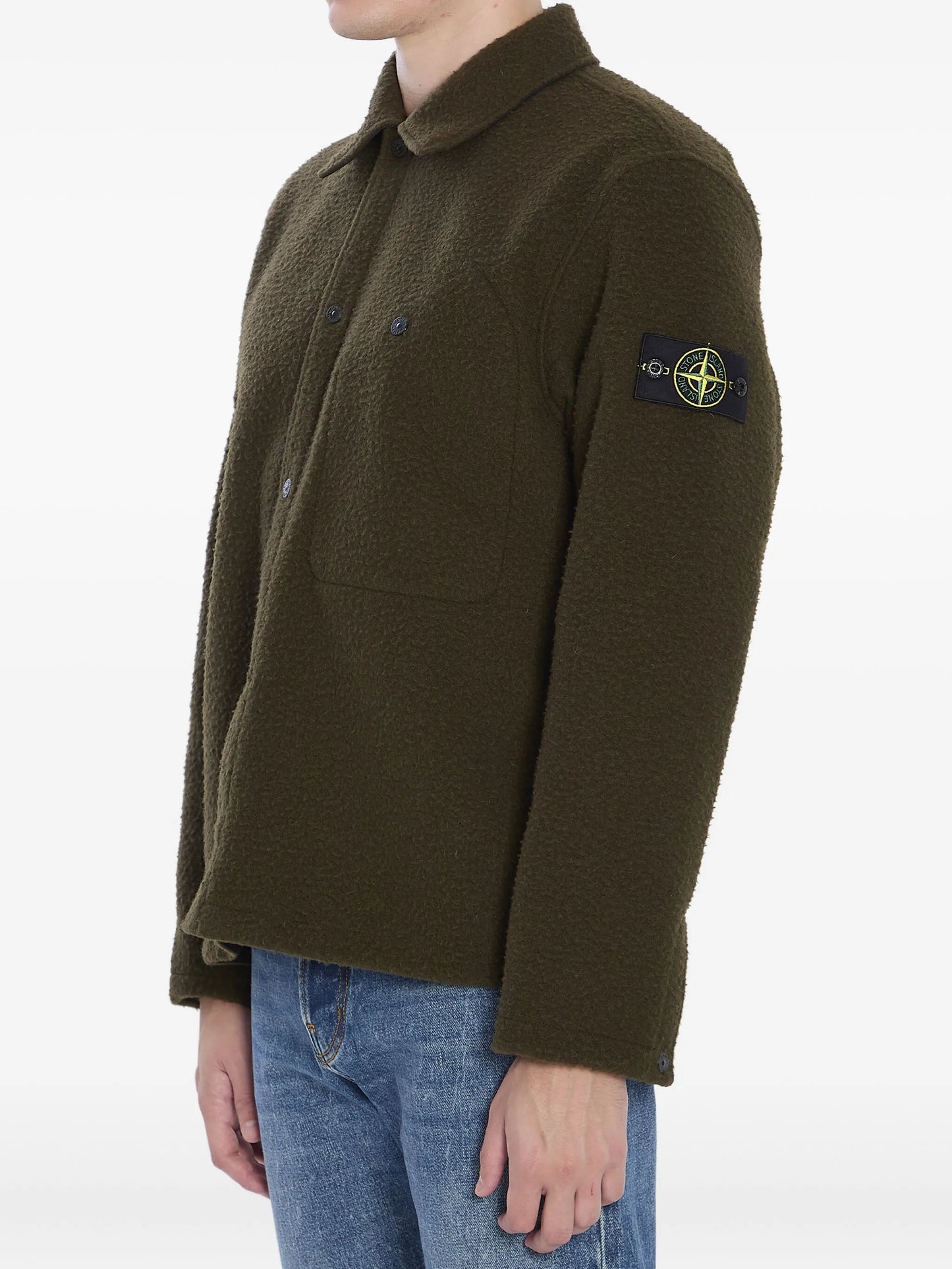 virgin wool-blend shirt
