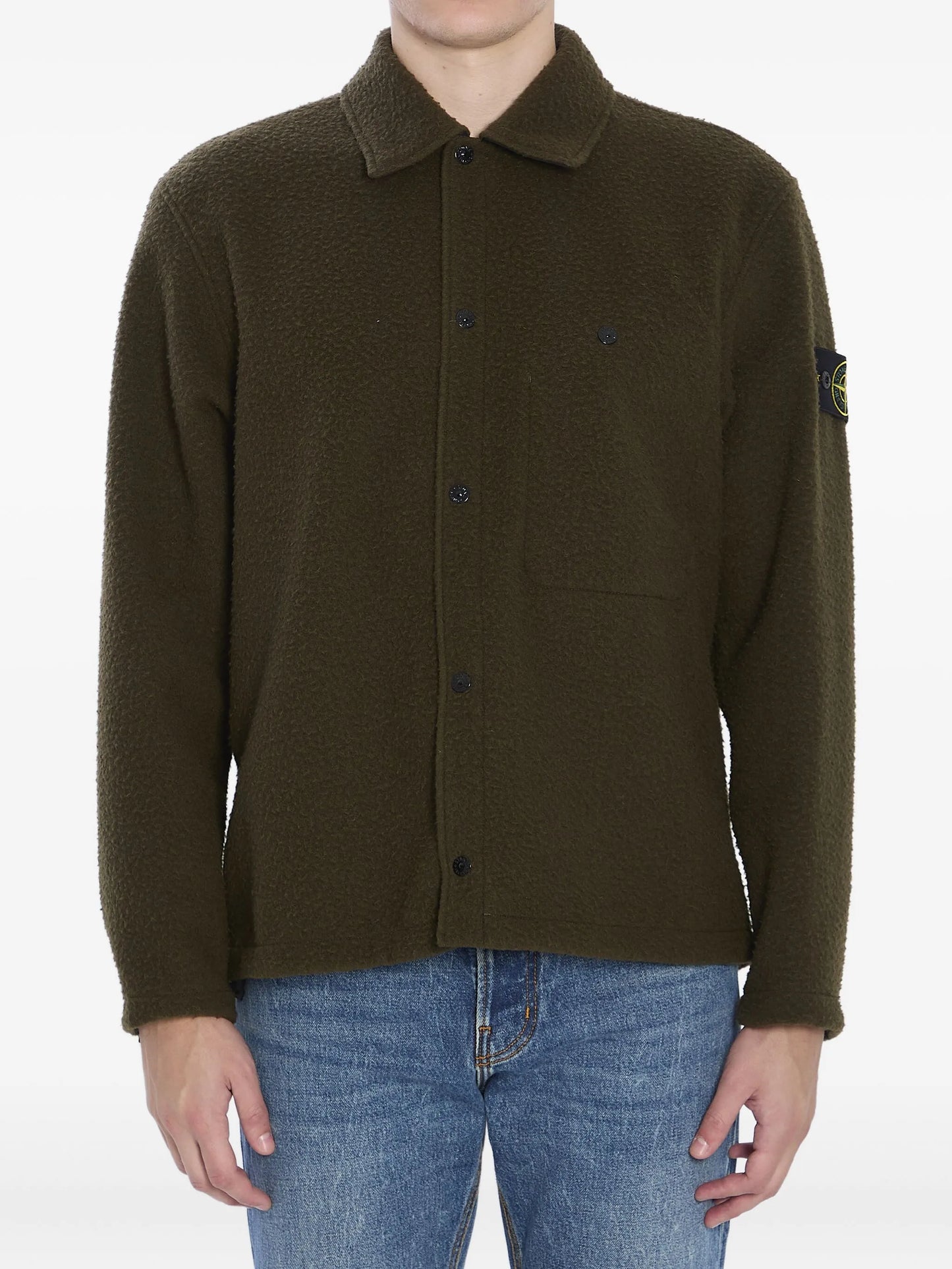 virgin wool-blend shirt