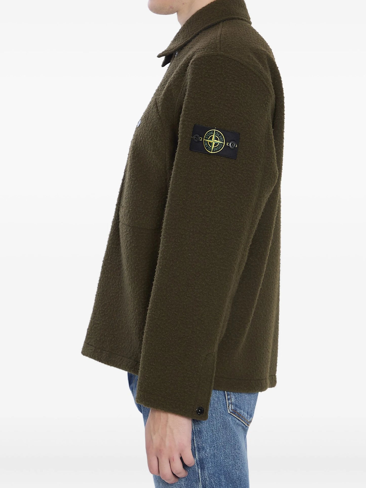 virgin wool-blend shirt