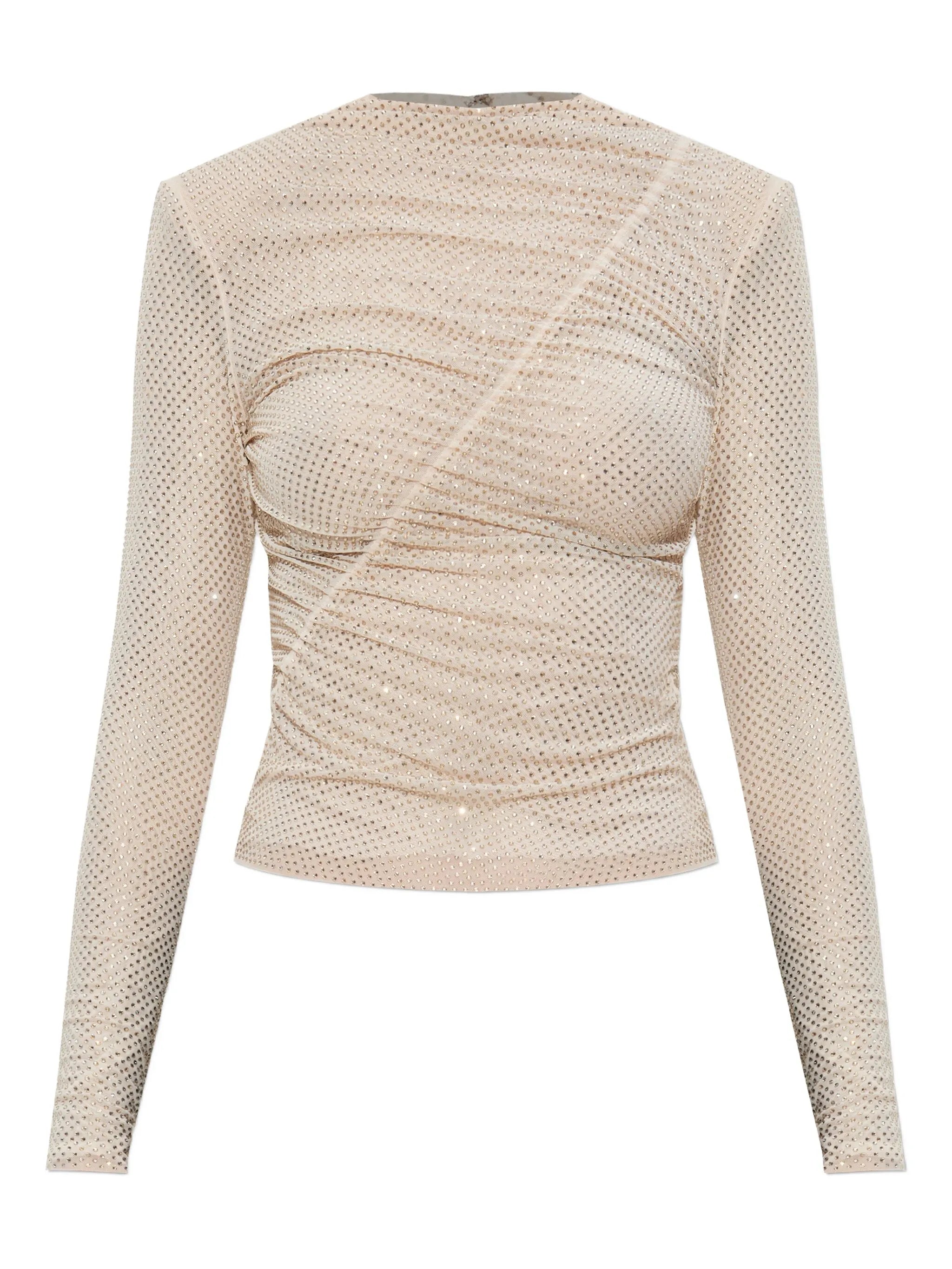 crystal-embellished top