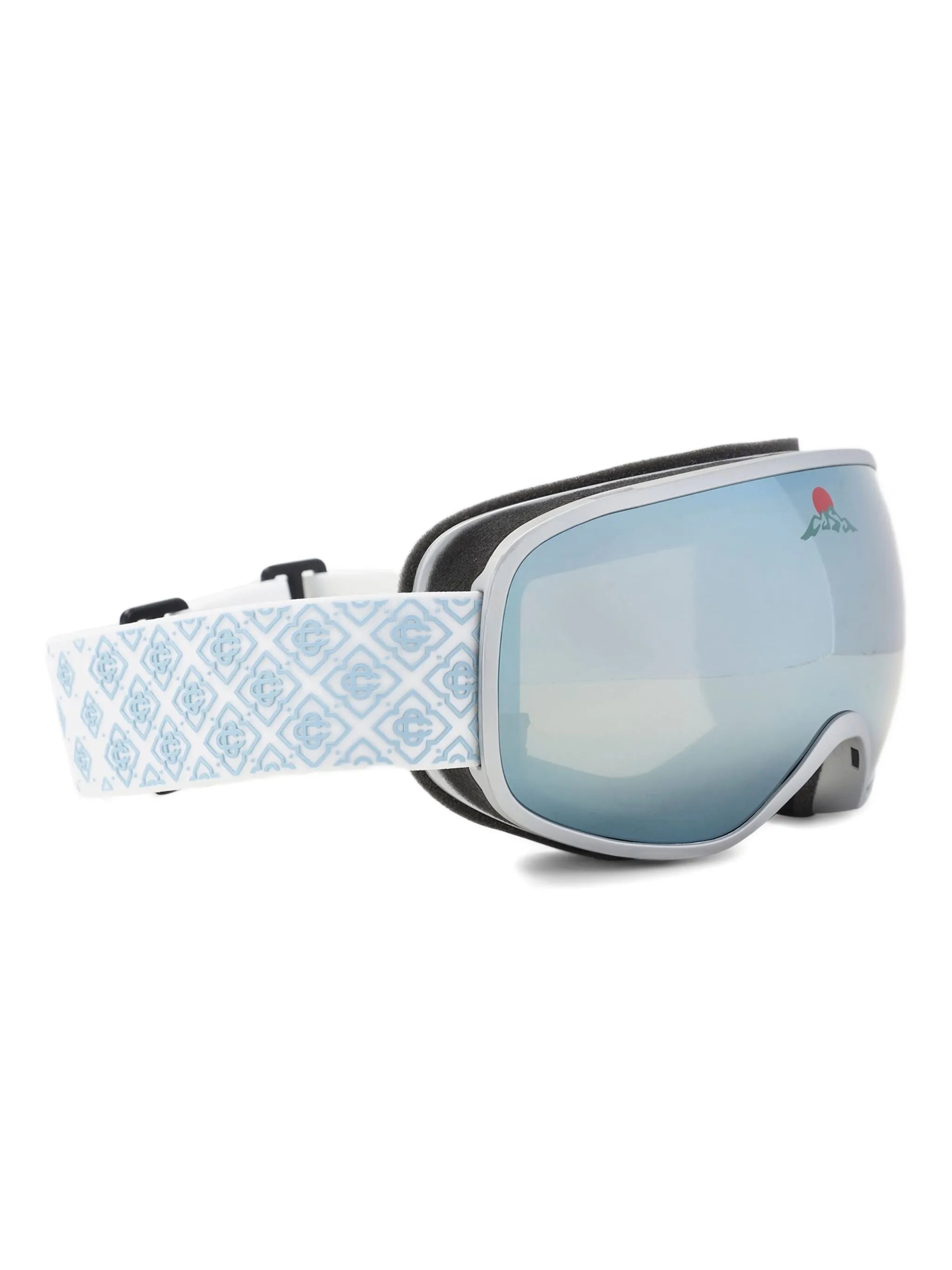 monogram-strap ski goggles