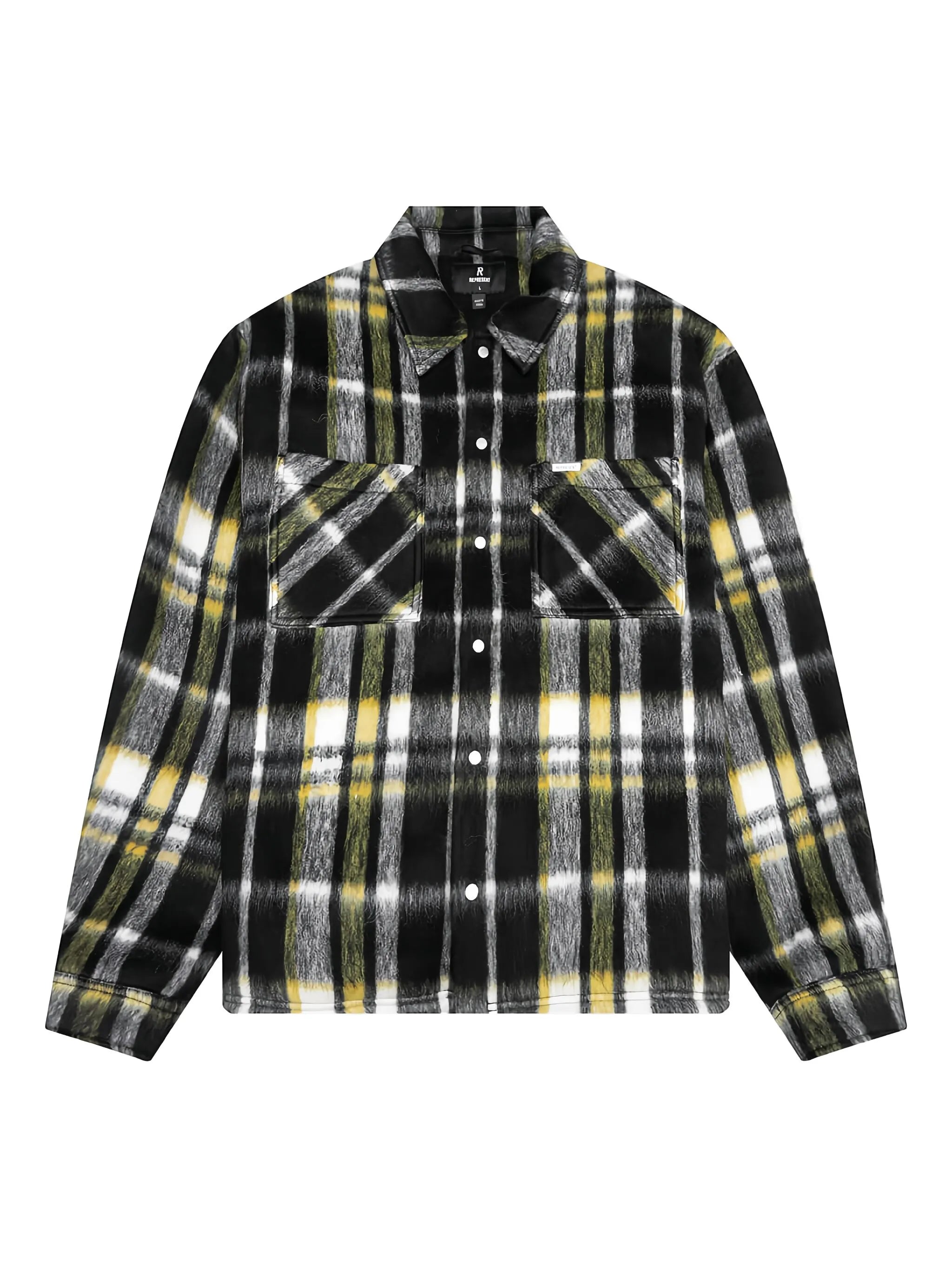 textured plaid shirt