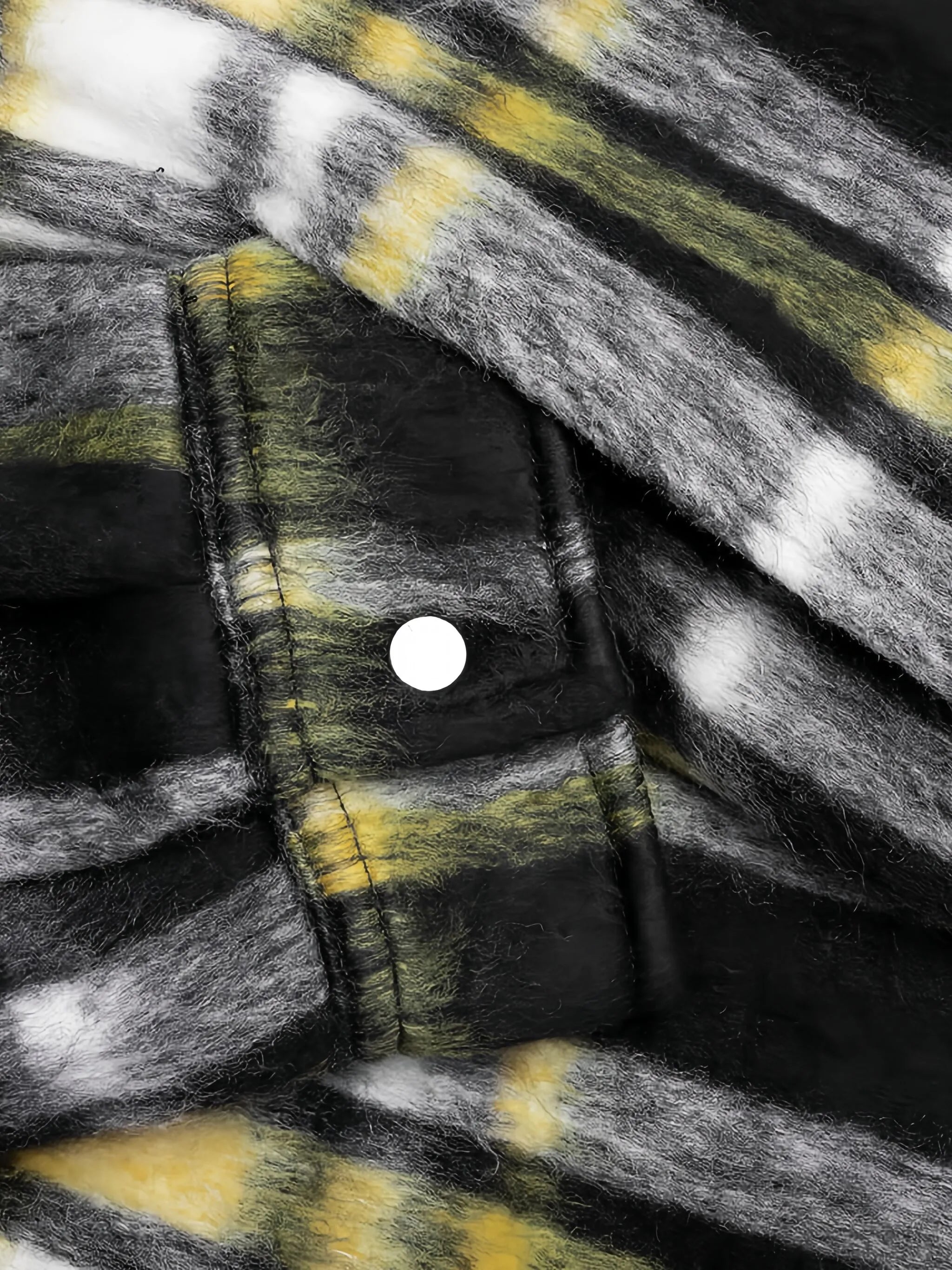 textured plaid overshirt