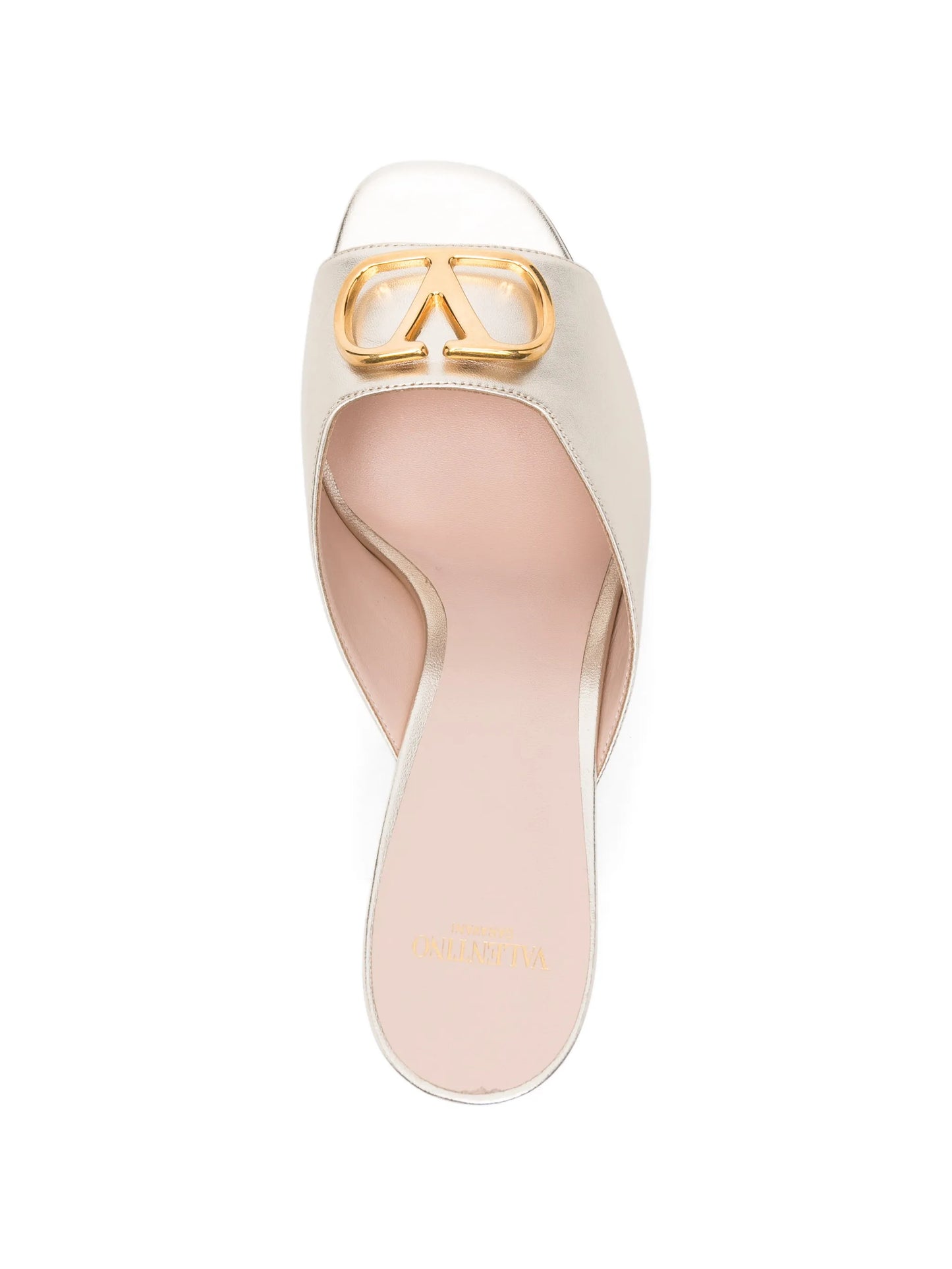 V-logo heeled sandals