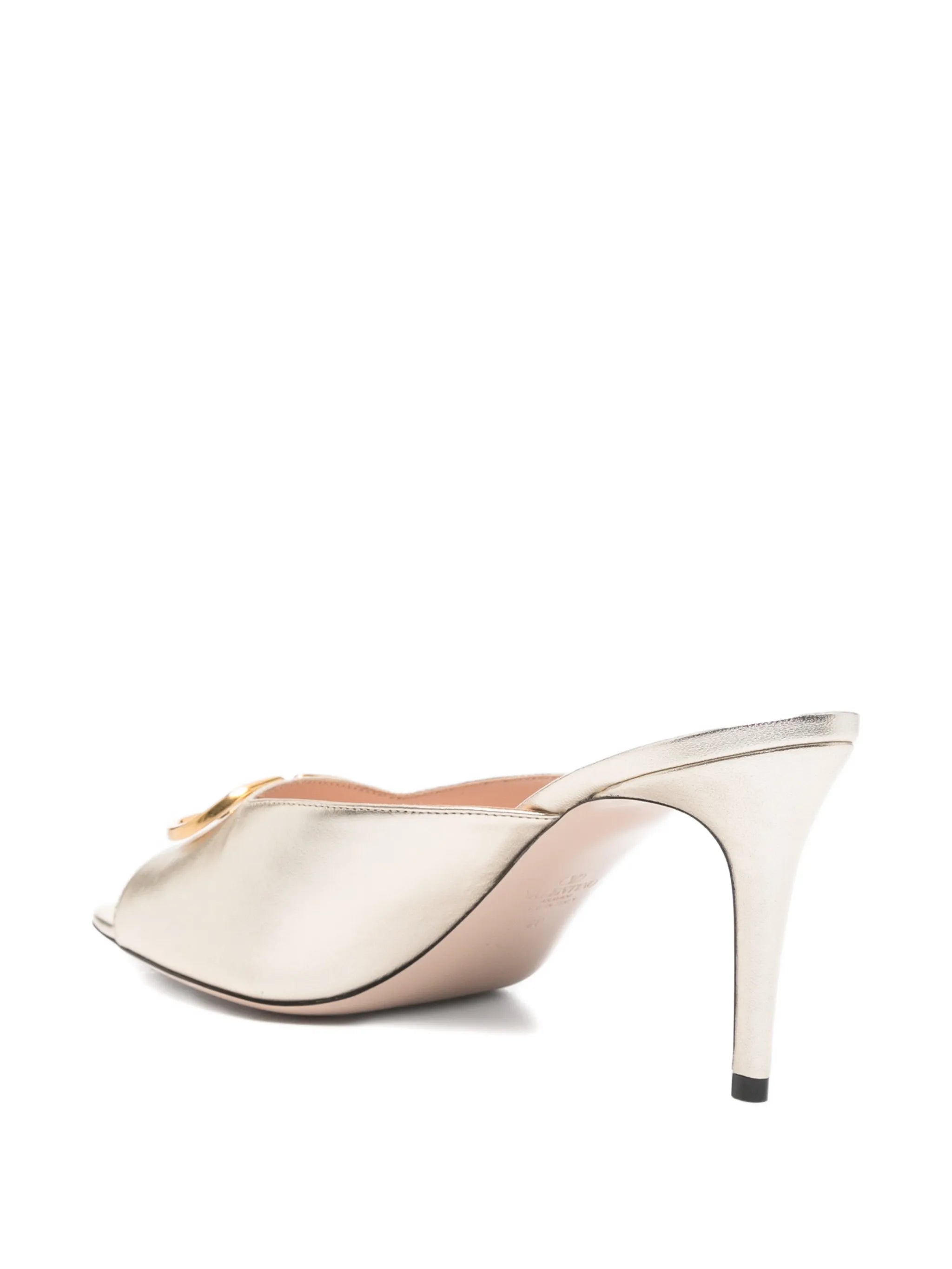 V-logo heeled sandals