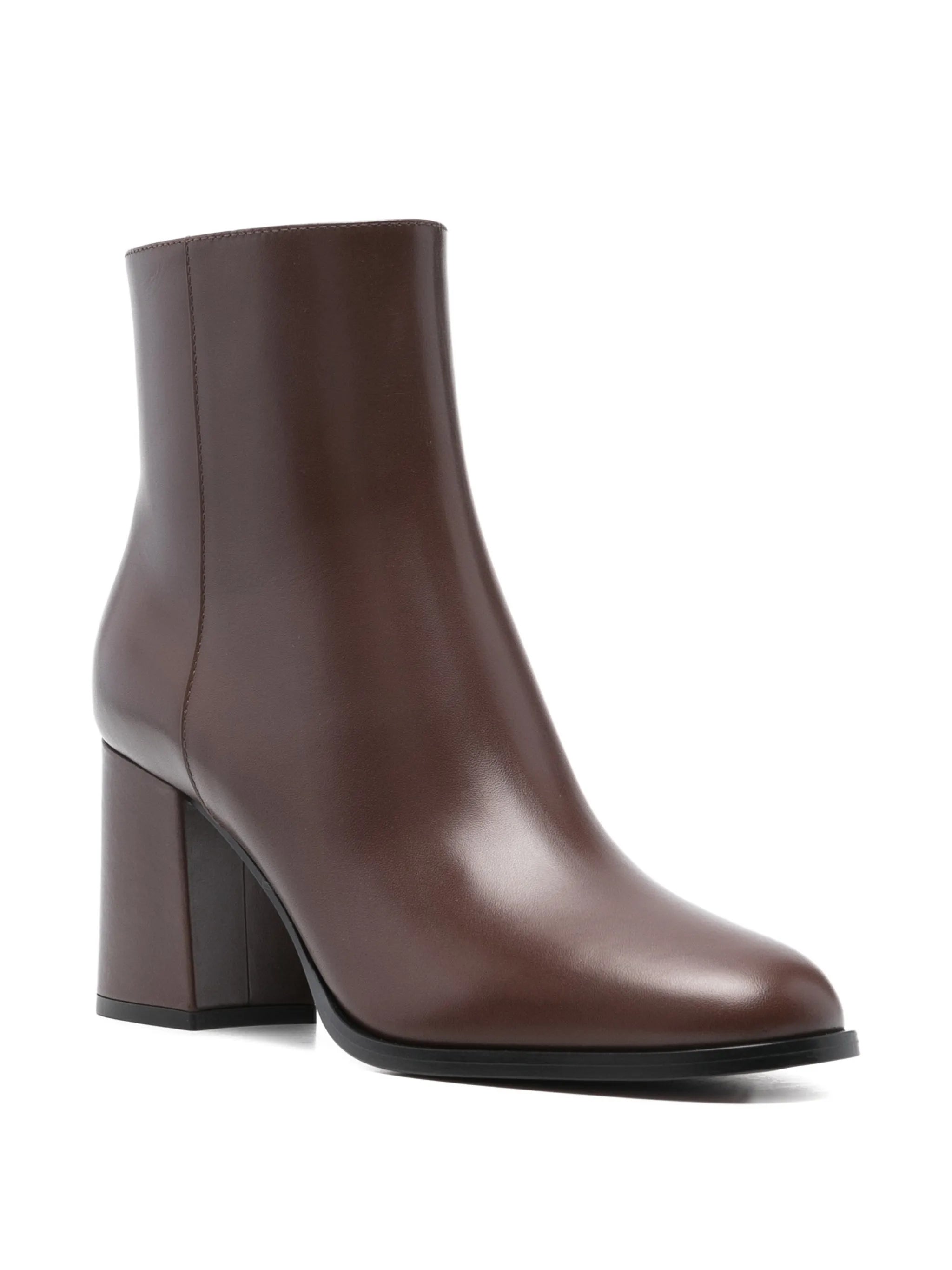 logo heel ankle boots