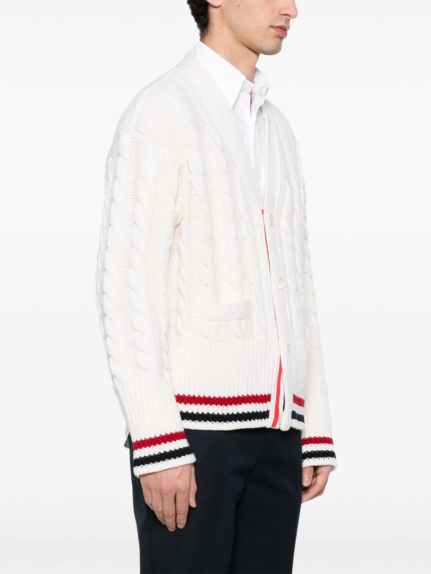 Cable Knit wool cardigan