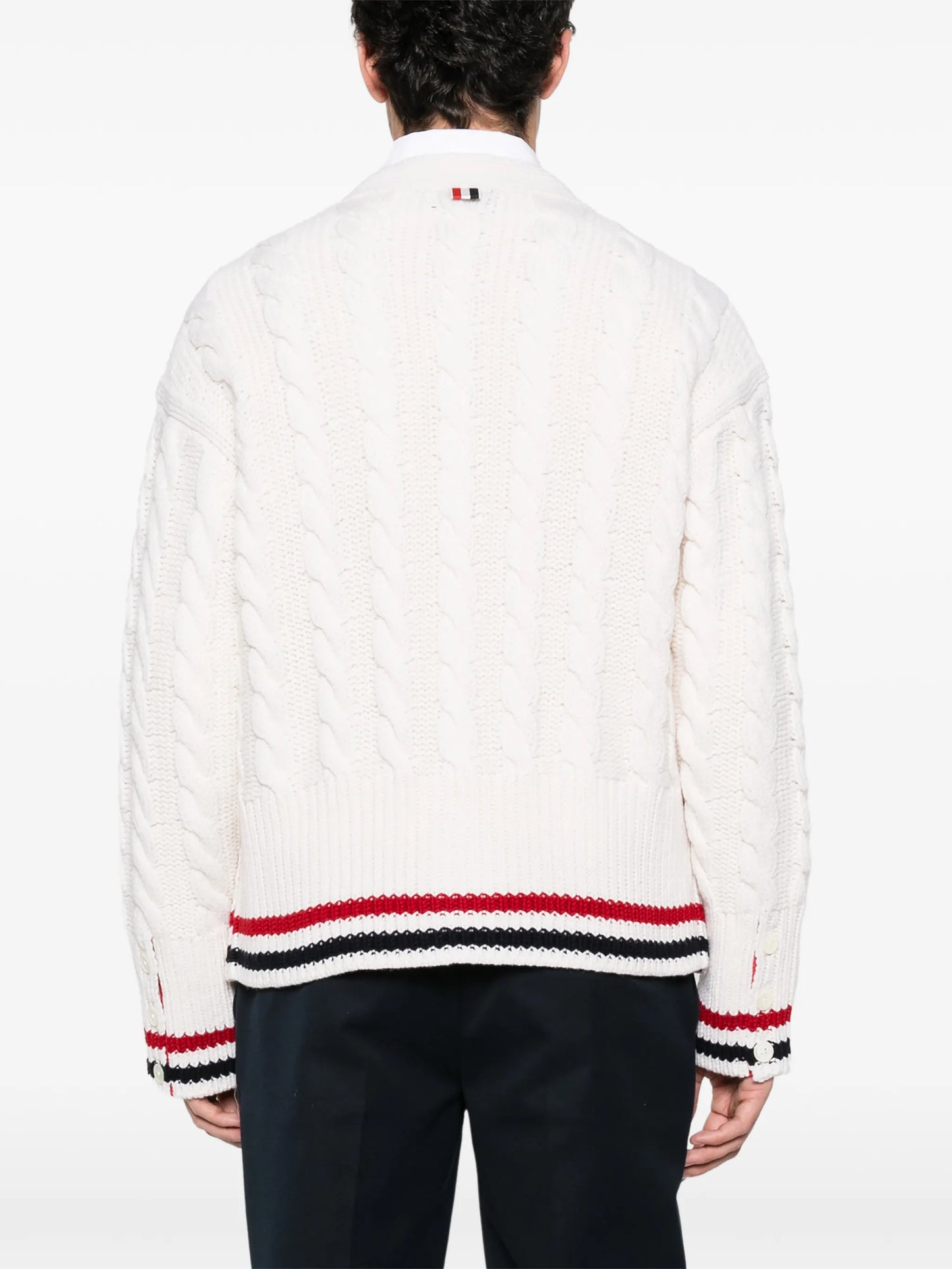 Cable Knit wool cardigan