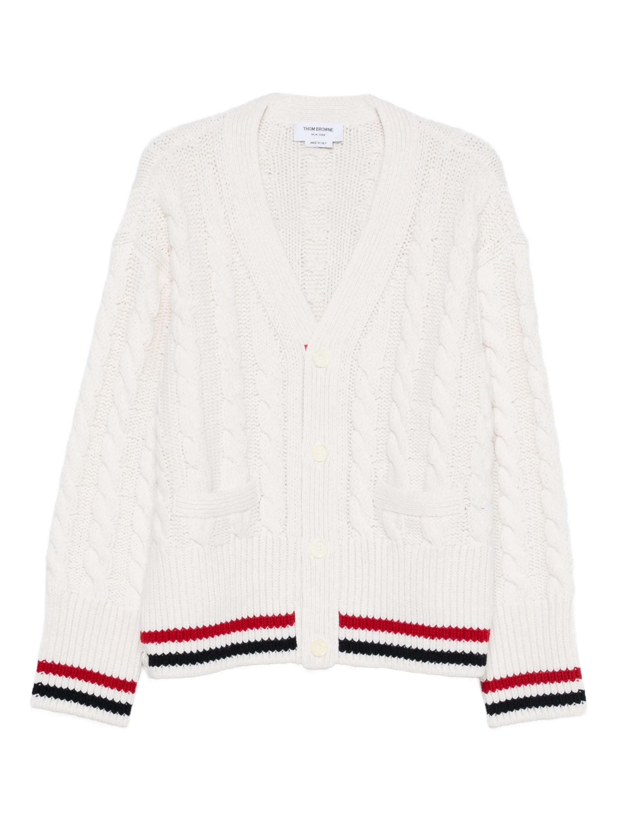 Cable Knit wool cardigan