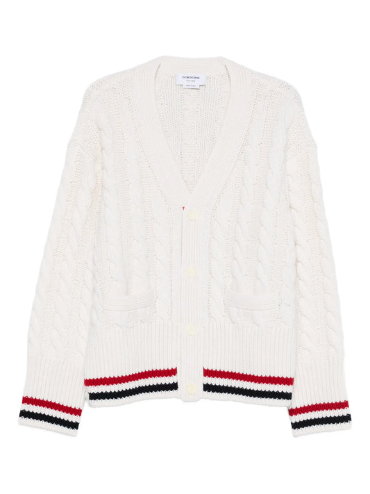 Cable Knit wool cardigan