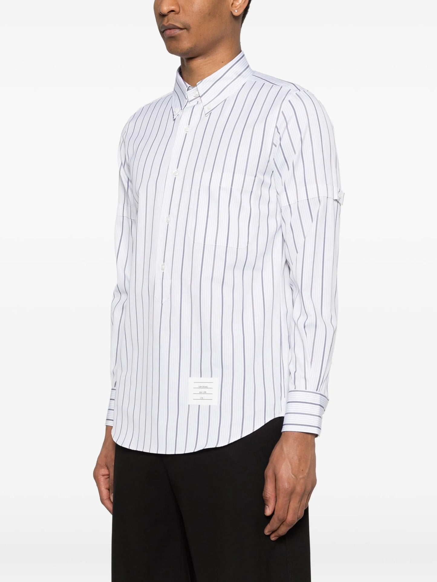 stripe poplin shirt