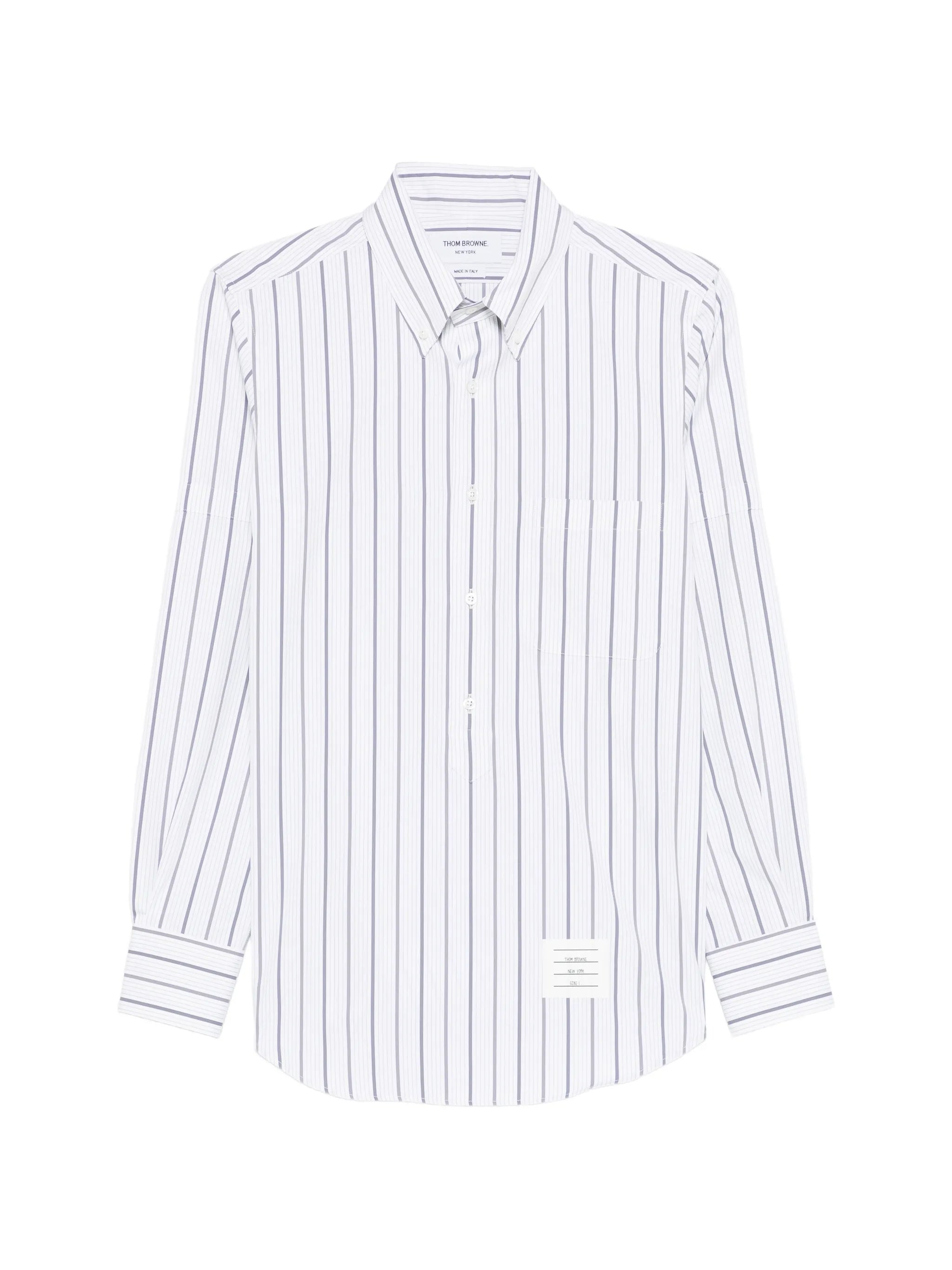 striped poplin armband shirt