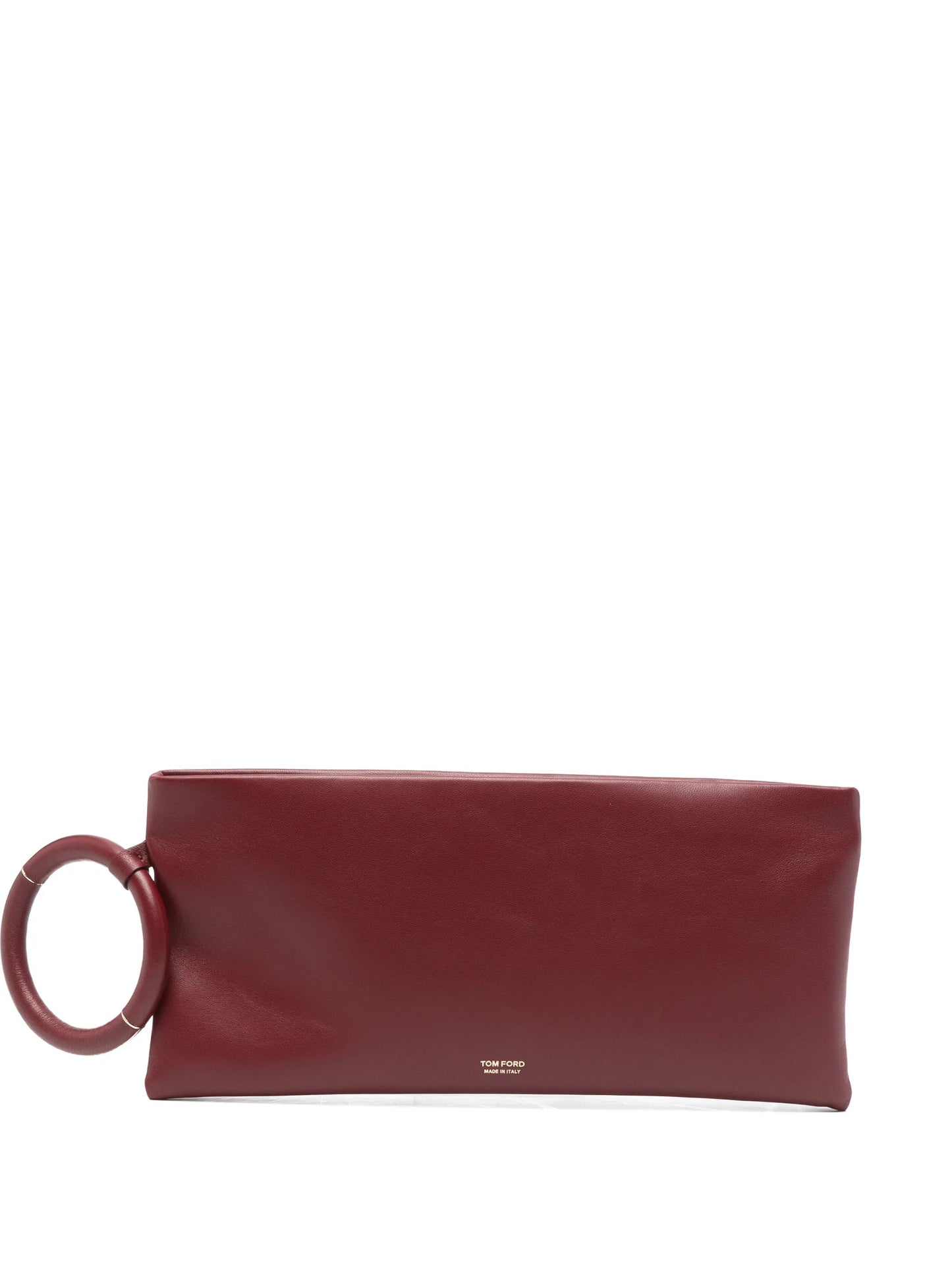 Aura ring leather clutch