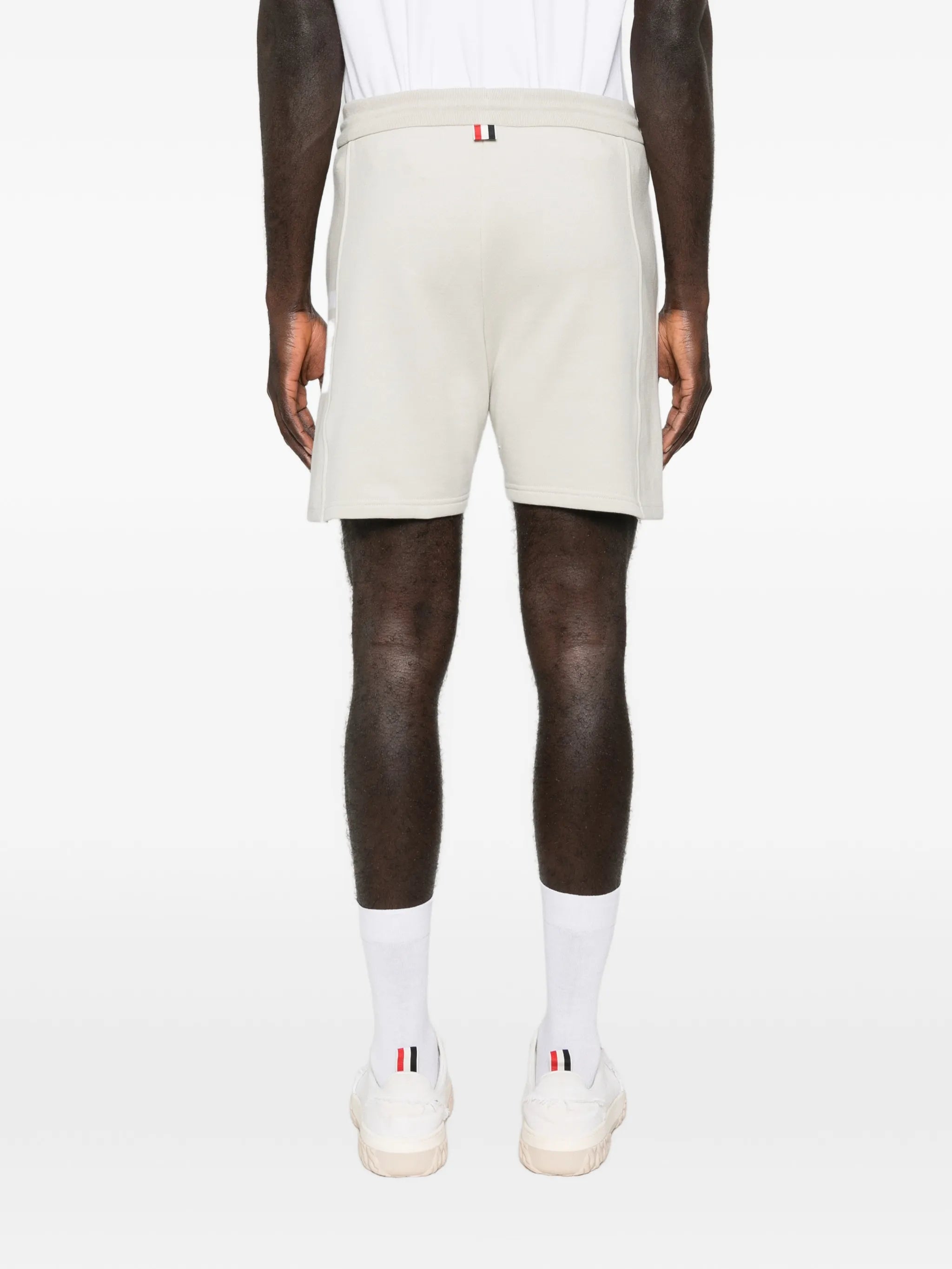 striped track shorts