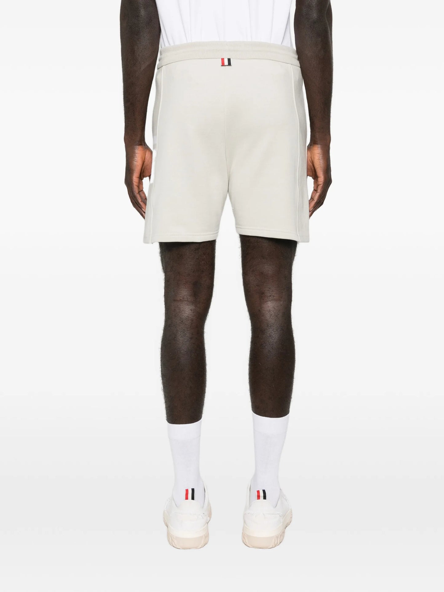 striped track shorts