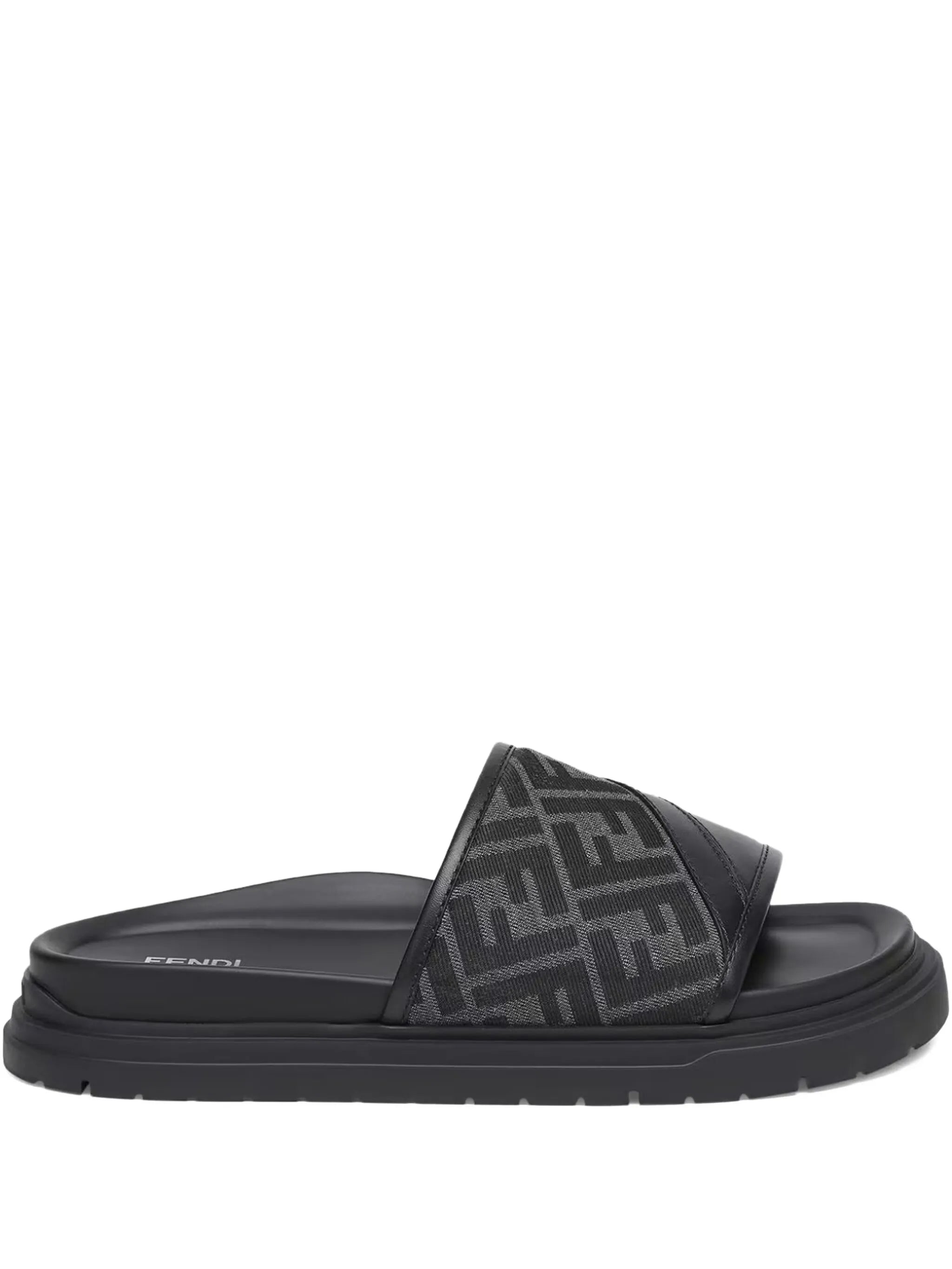 Diagonal FF jacquard sandals