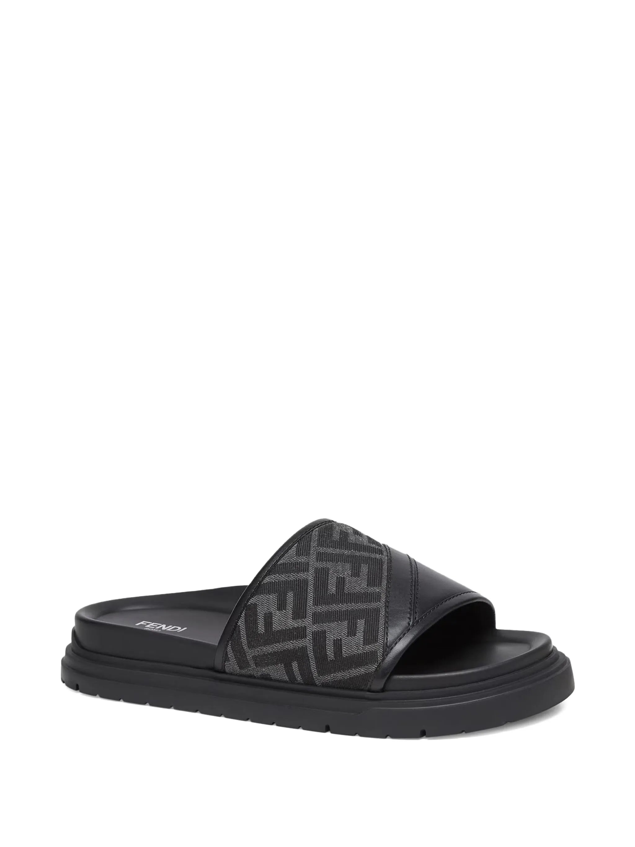 Diagonal FF jacquard sandals