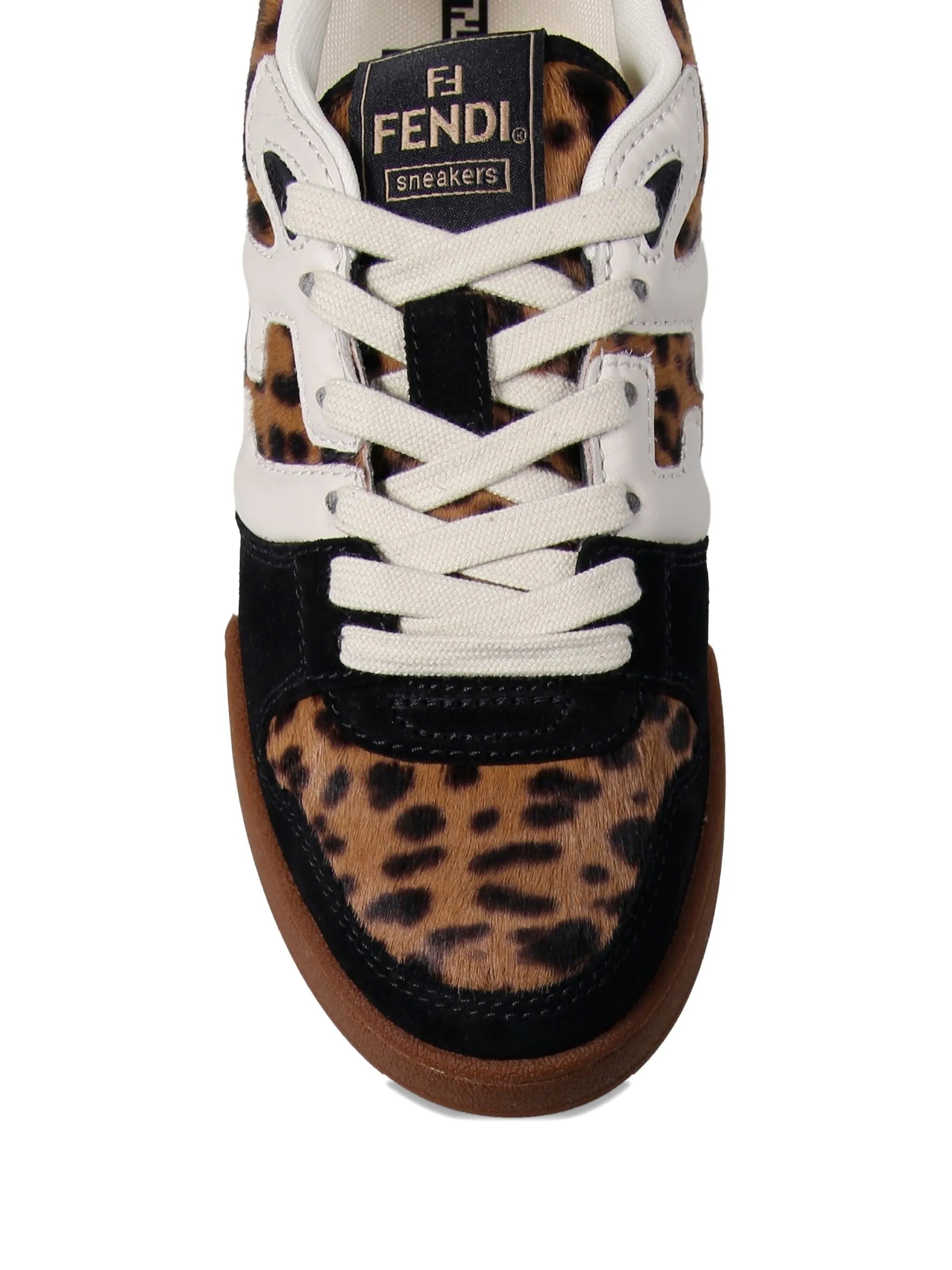 Match leopard-print sneakers