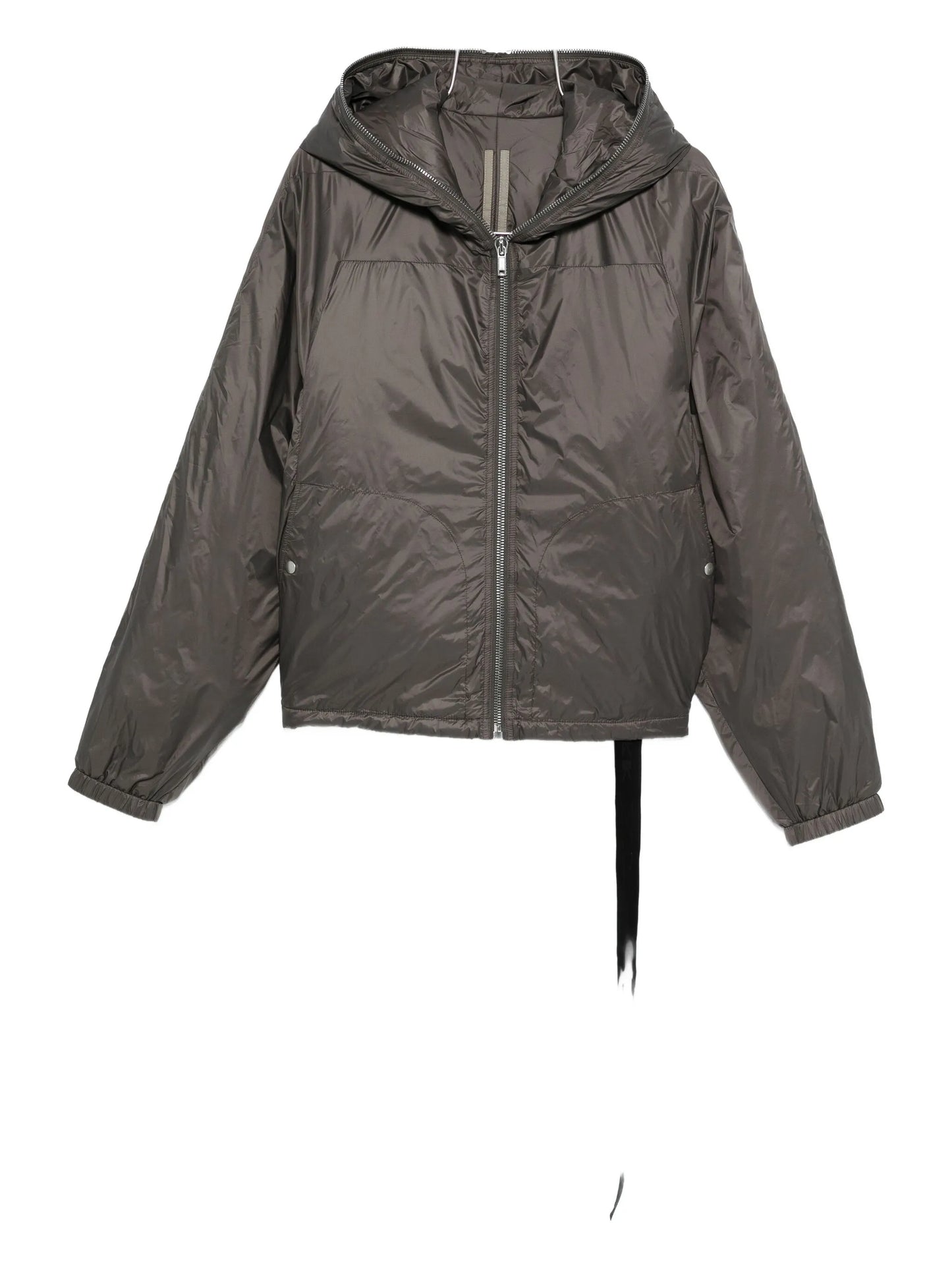 zip-up hooded jacket