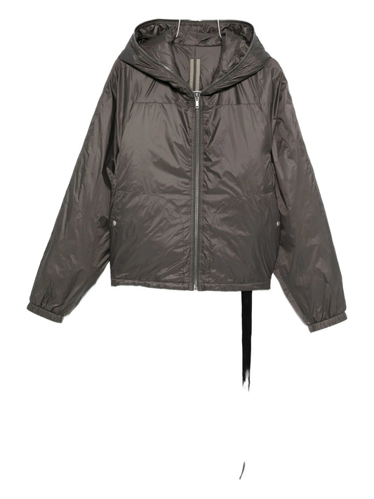 zip-up hooded jacket