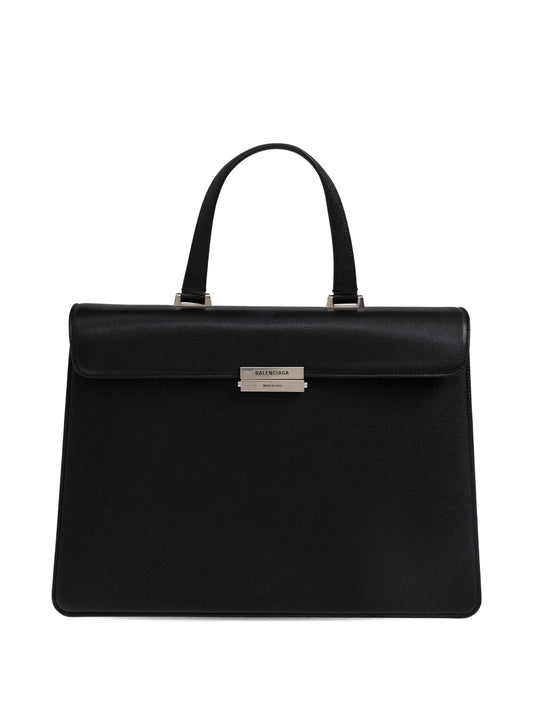 logo-plaque tote bag