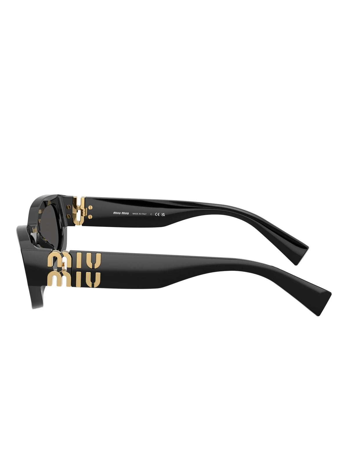 geometric-frame logo-detail sunglasses