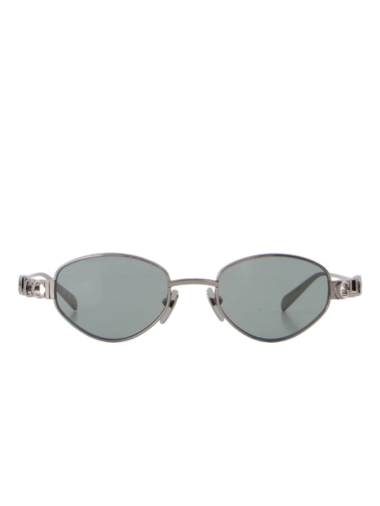 oval-frame sunglasses