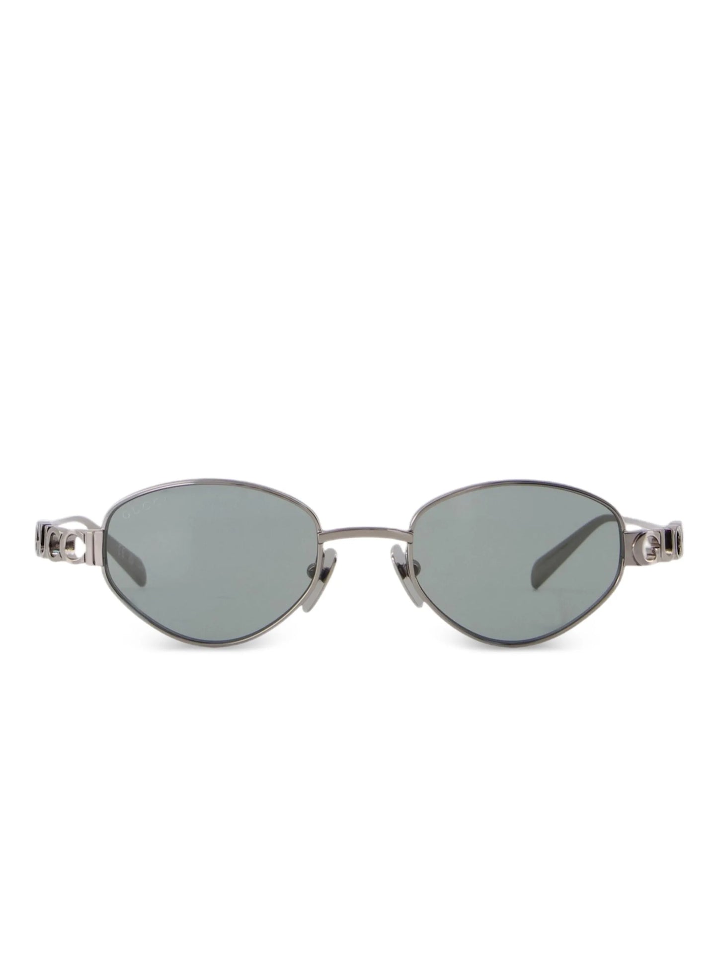 oval-frame sunglasses