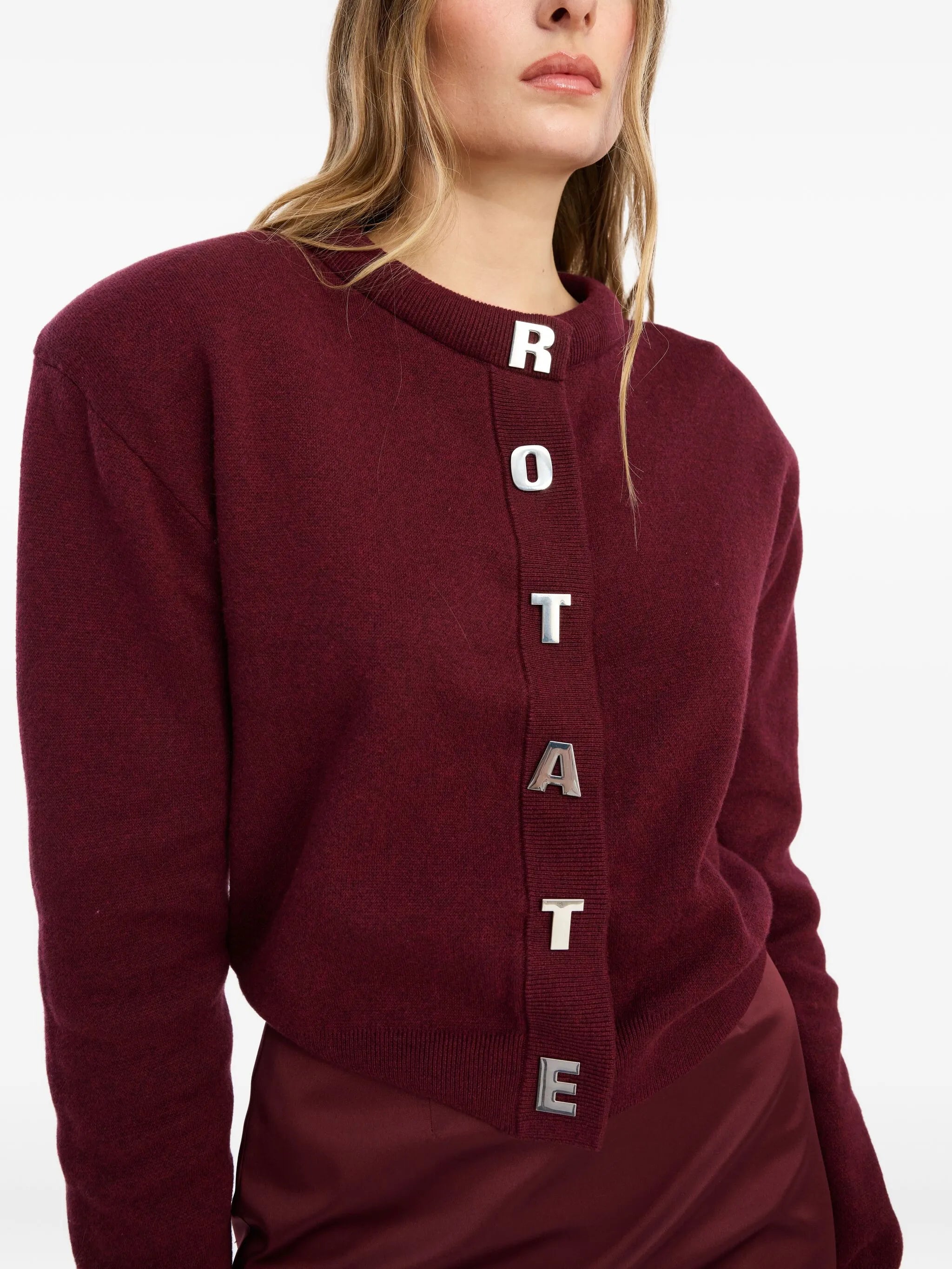 logo-detail cardigan