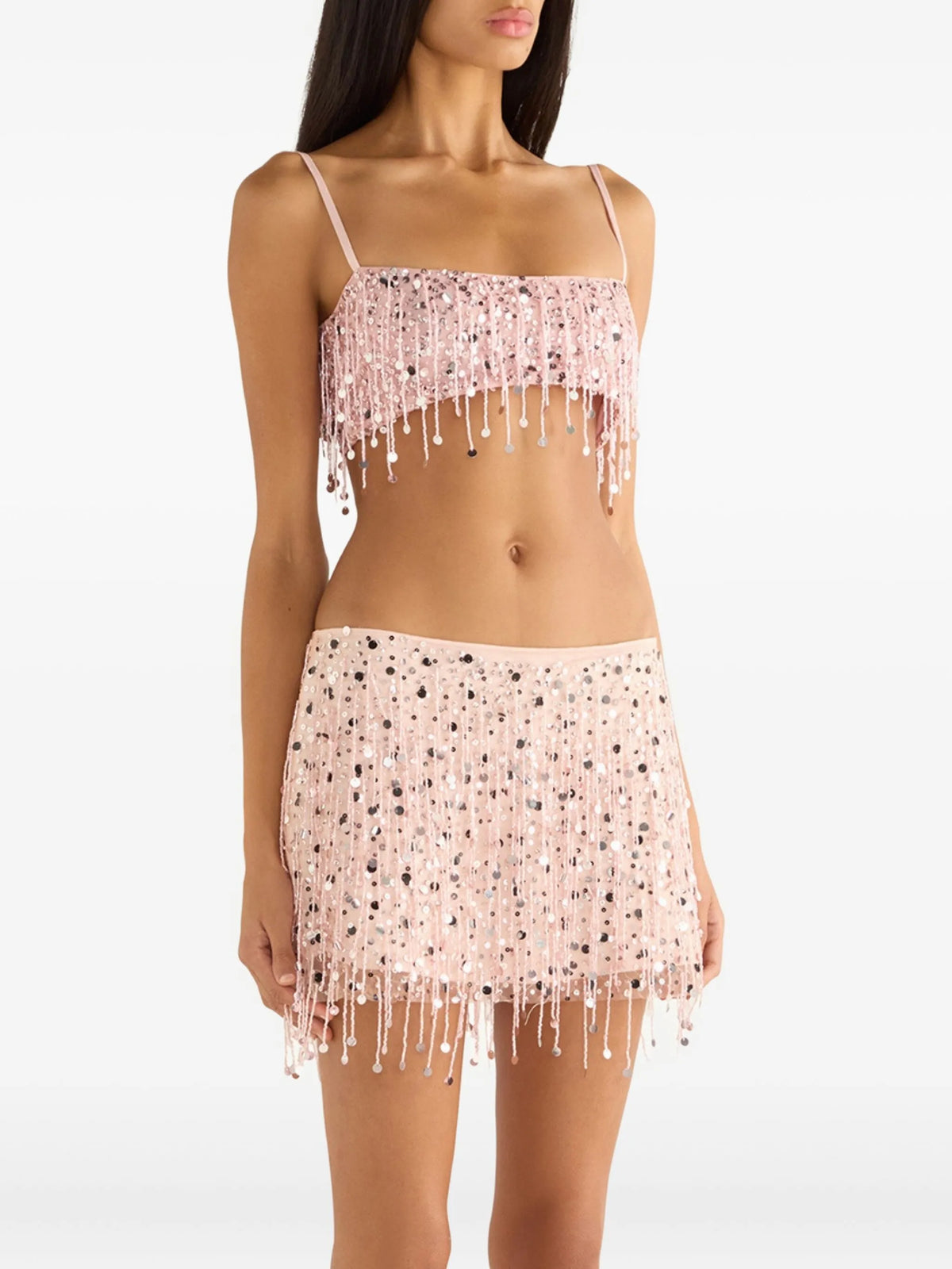 Yasmin beaded mini skirt
