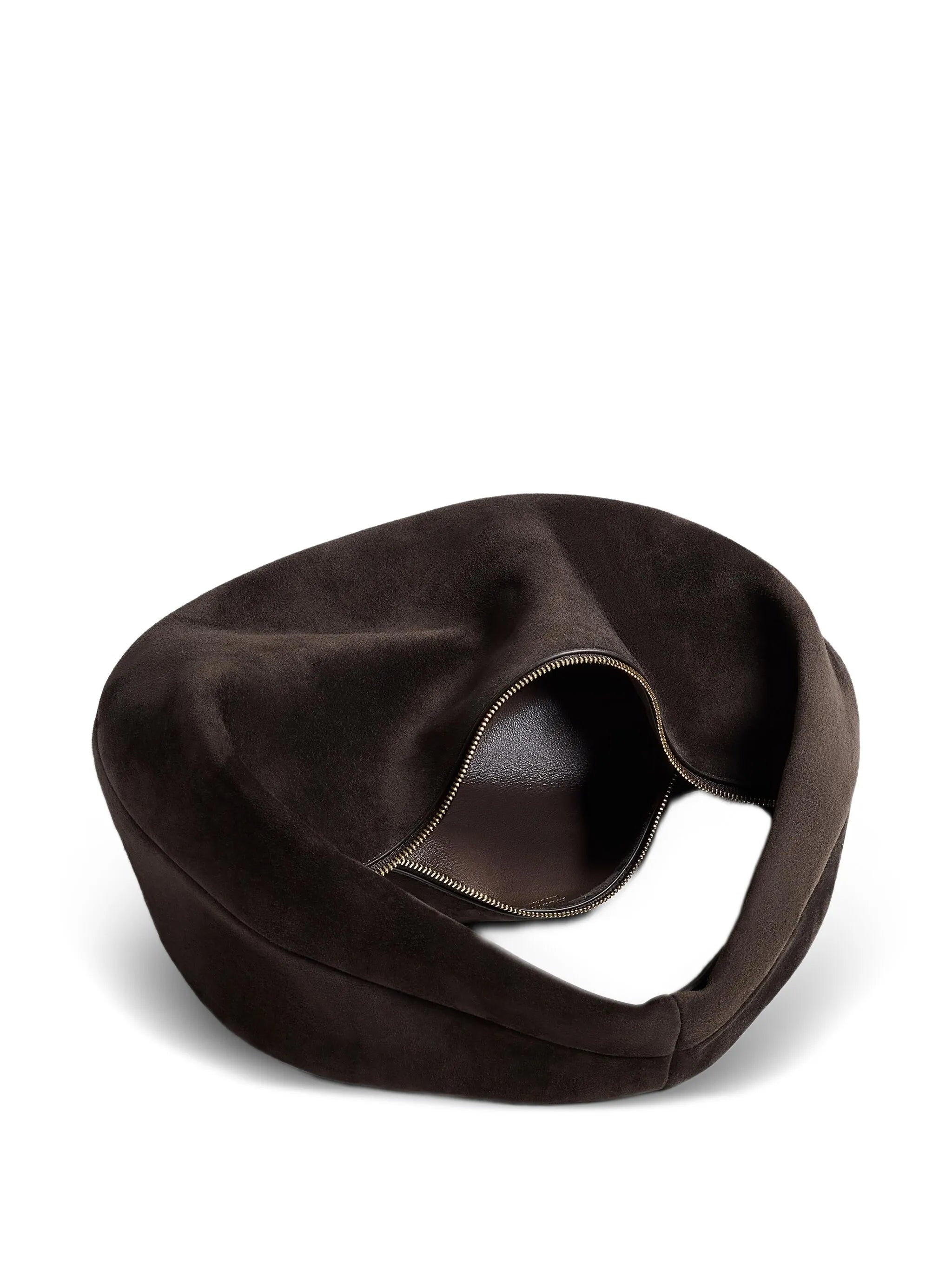medium Olivia zip calf-suede shoulder bag