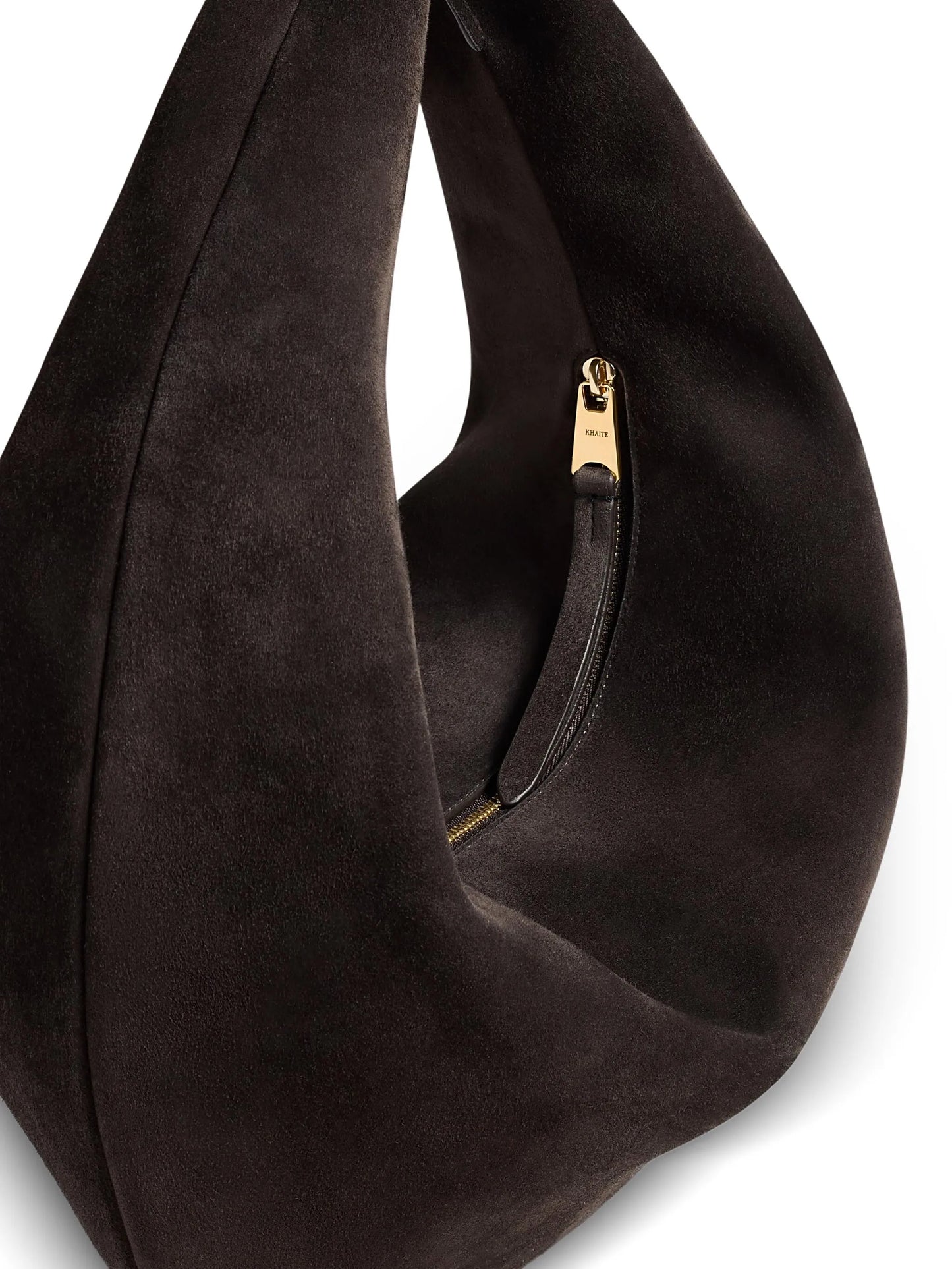 medium Olivia zip calf-suede shoulder bag