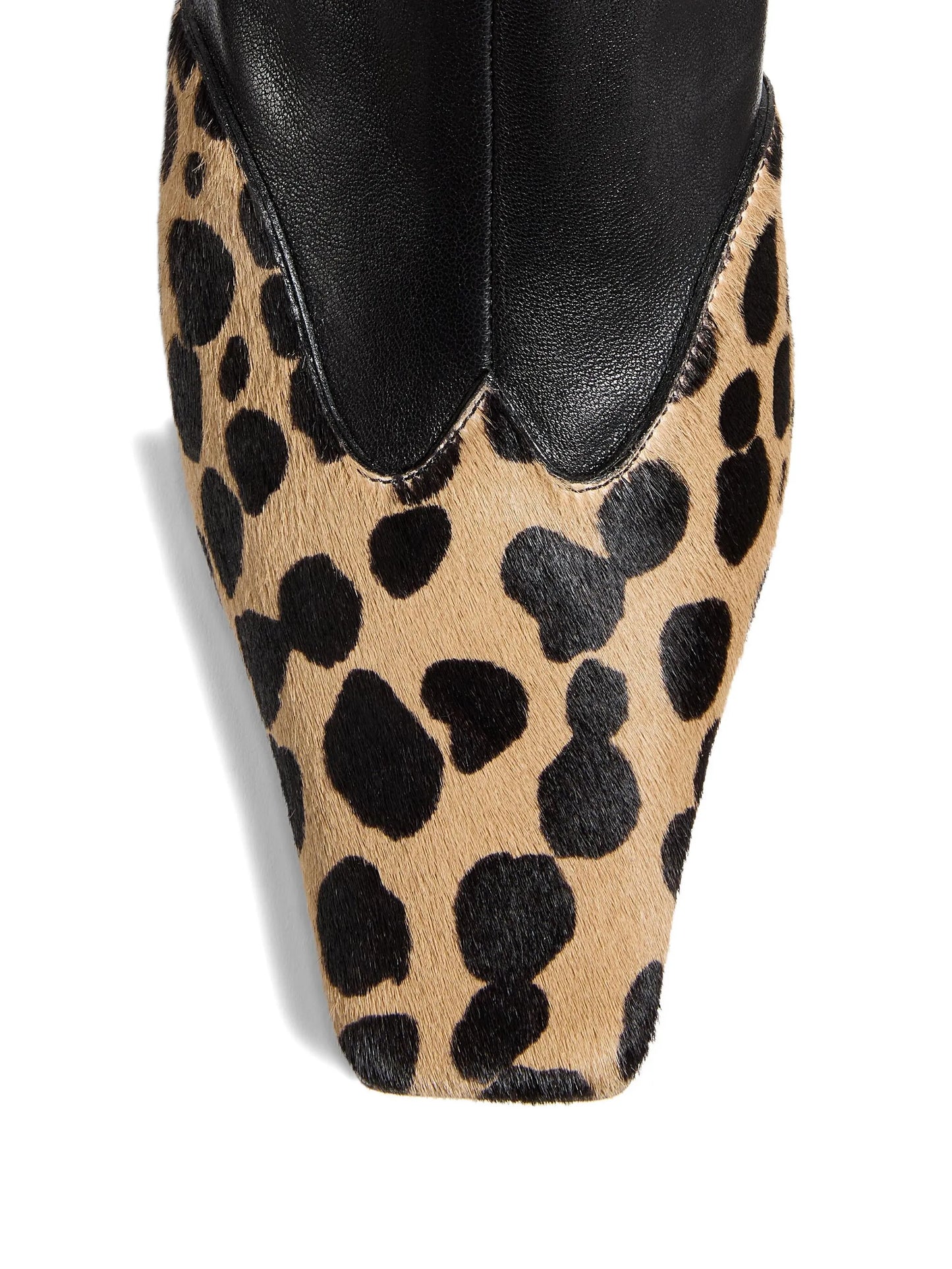 85mm Nevada hyena-print square toe boots