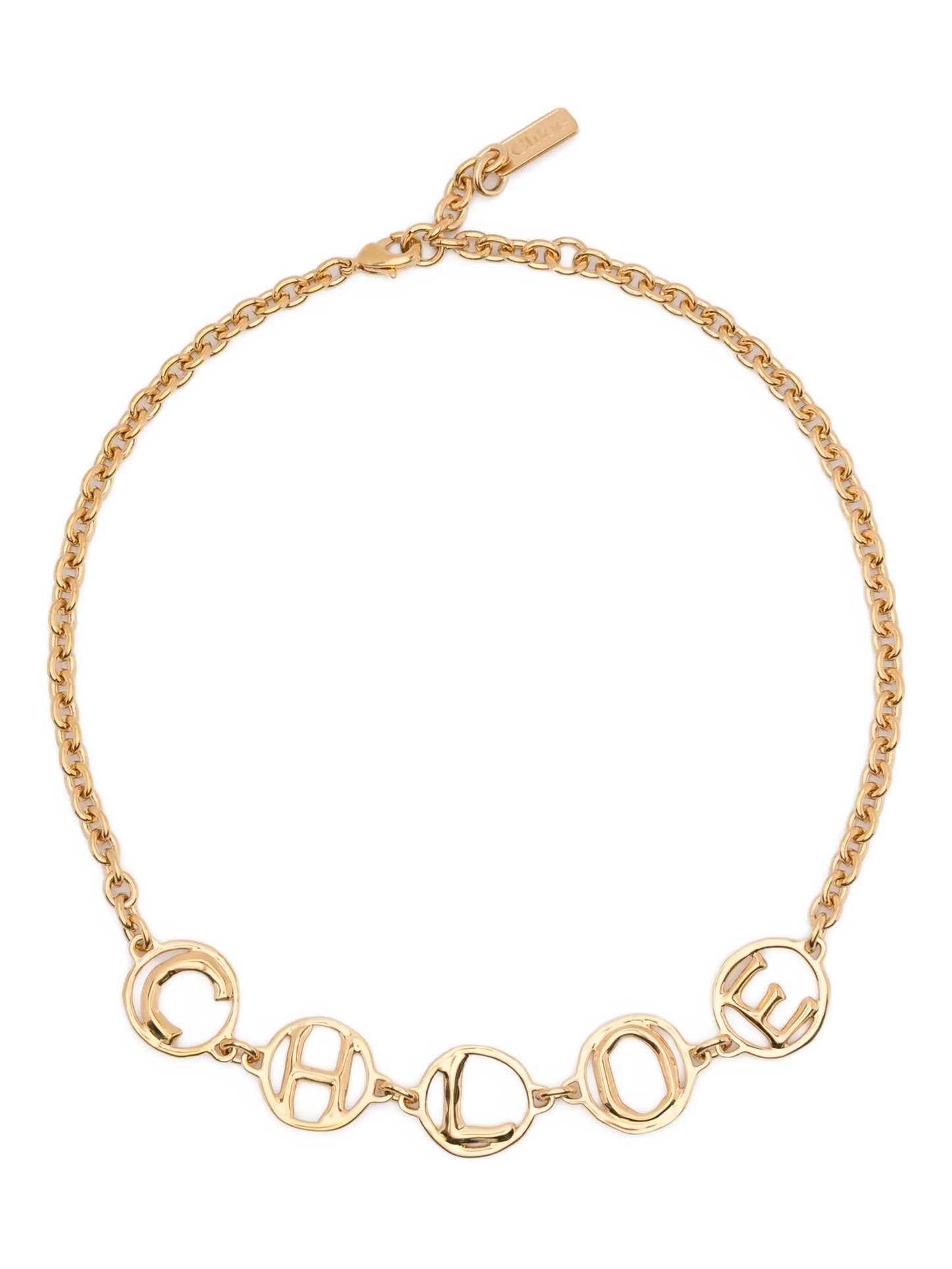 The Chloé Script charm necklace
