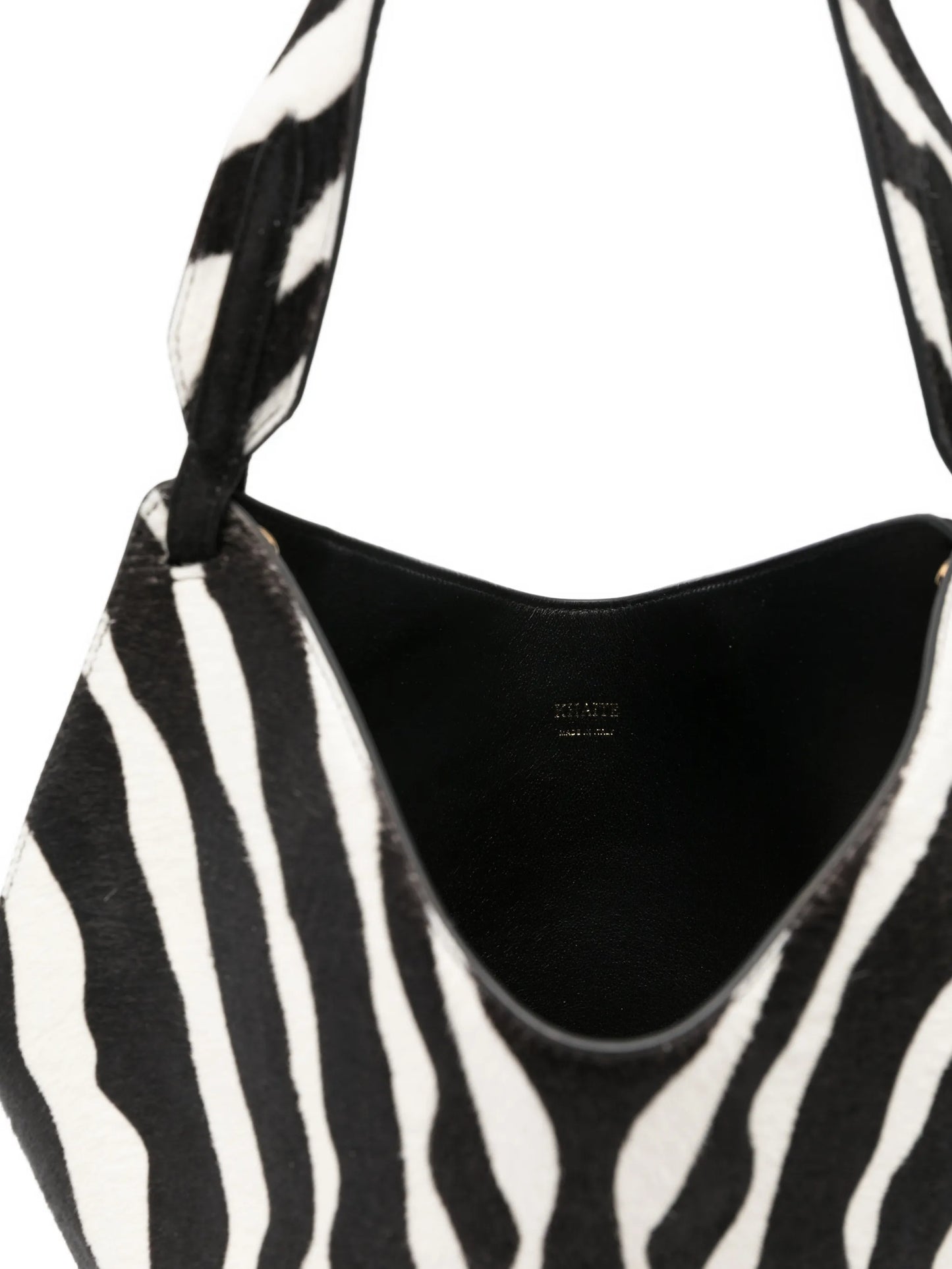 mini zebra-print tote bag