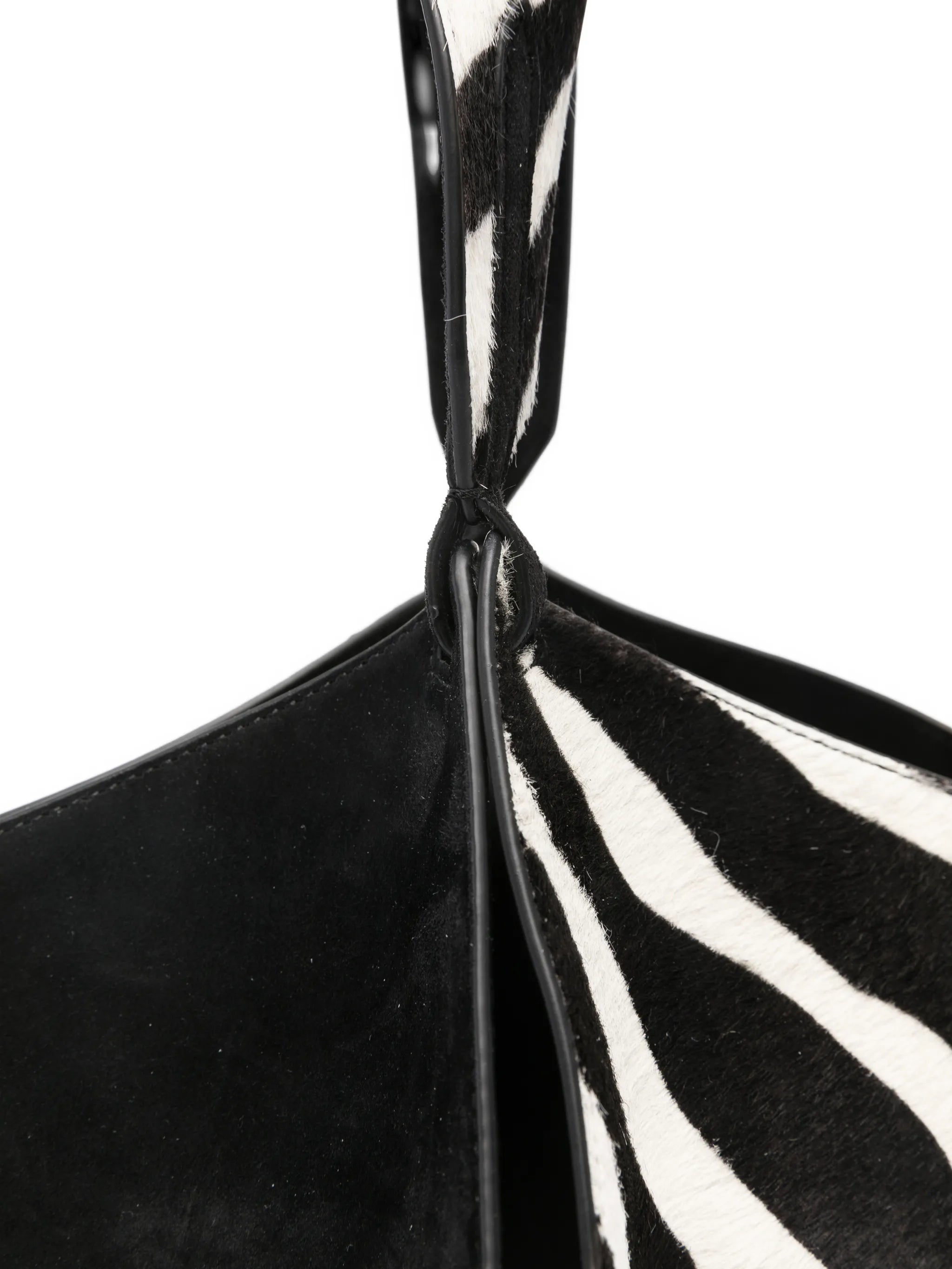 mini zebra-print tote bag