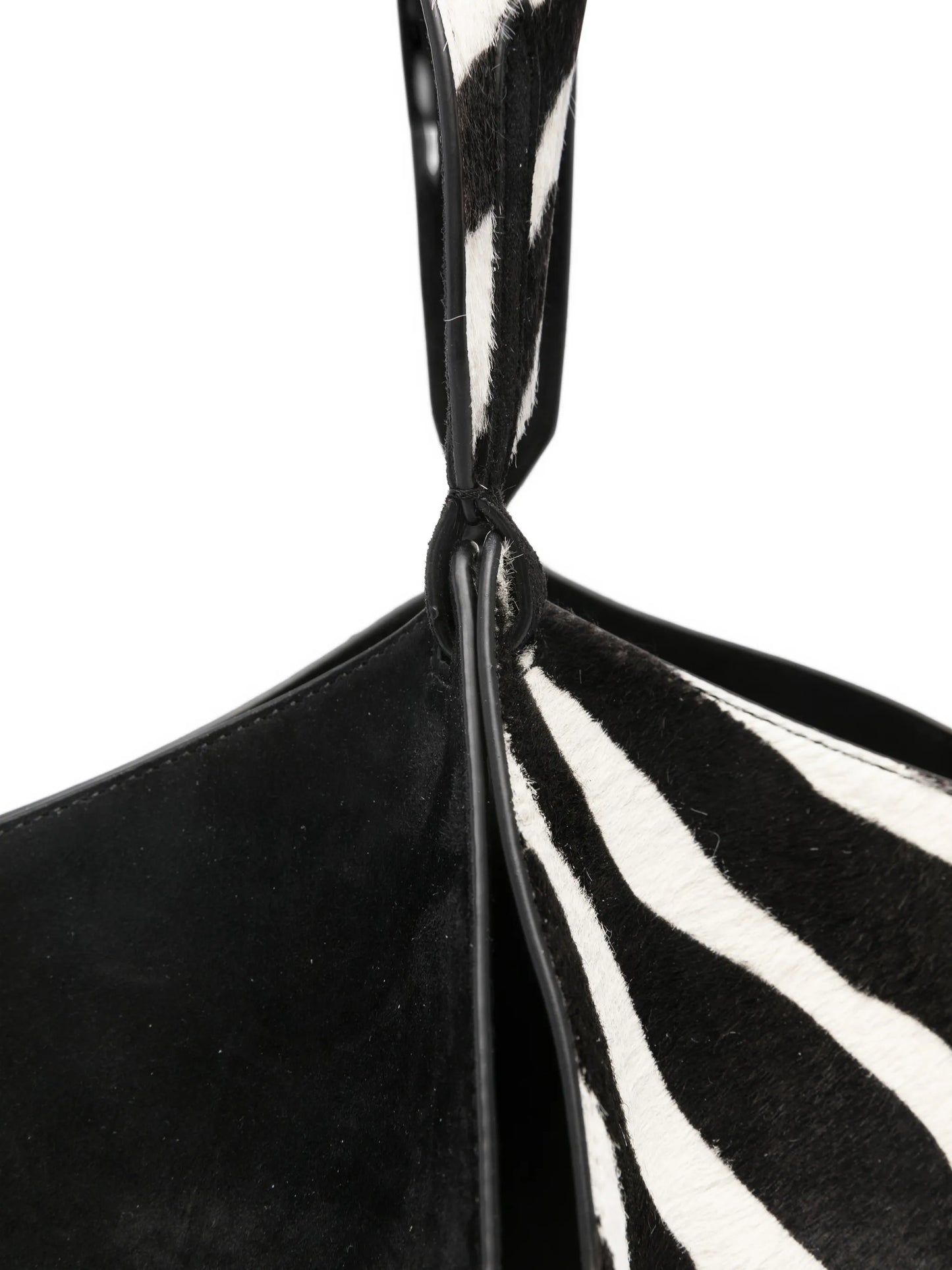 mini zebra-print tote bag